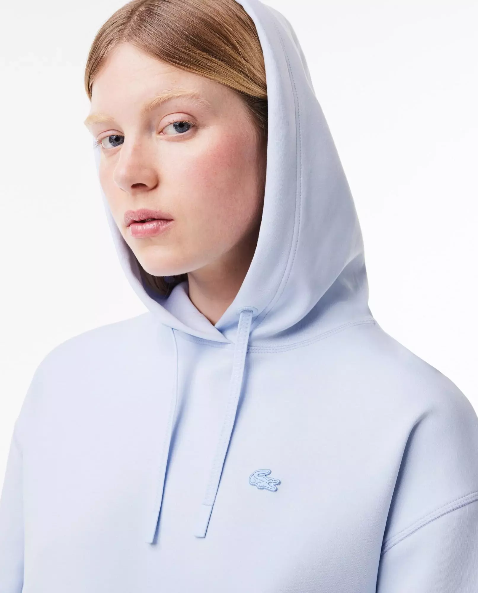 LACOSTE Синя толстовка з капюшоном