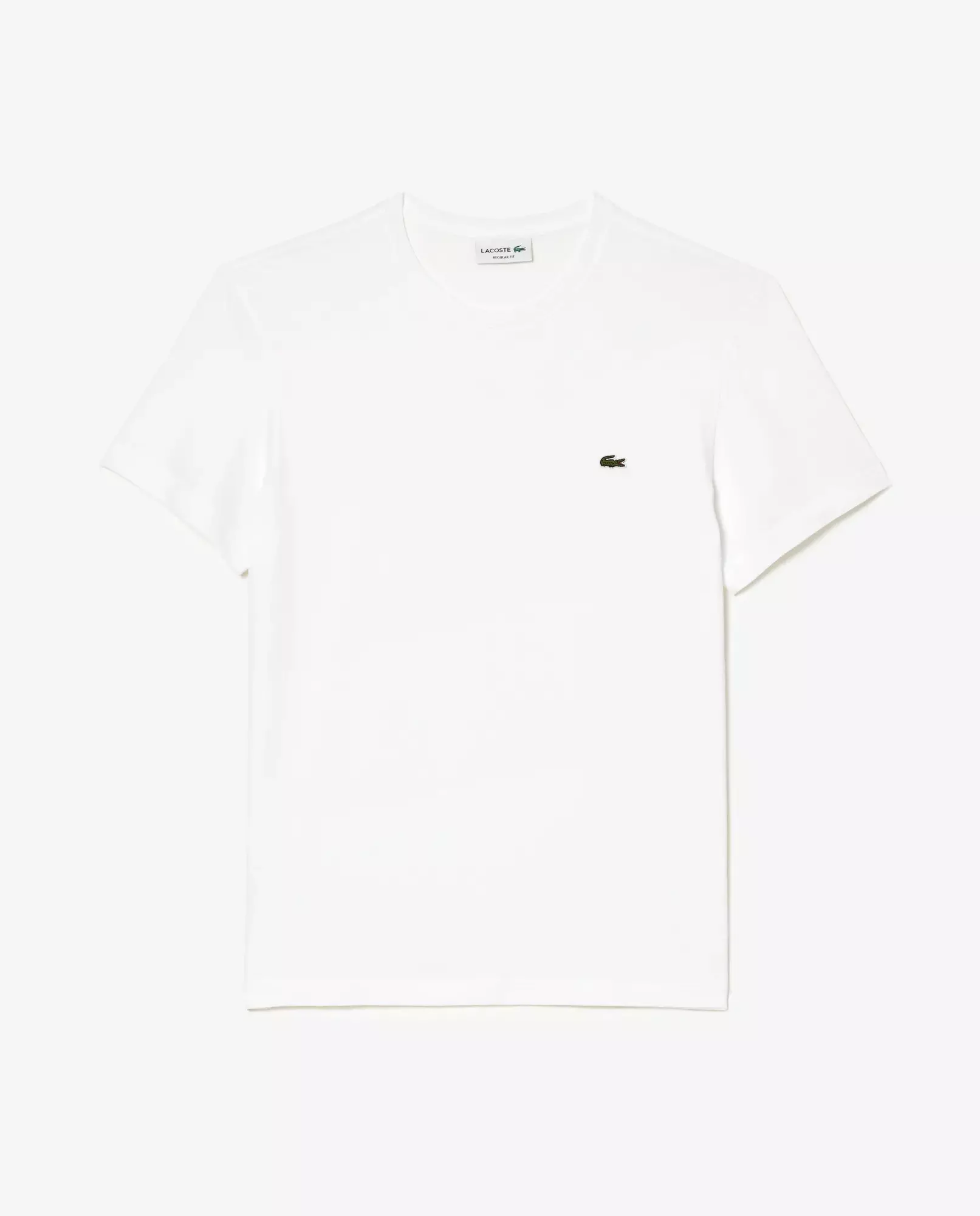 Біла бавовняна футболка LACOSTE Regular Fit