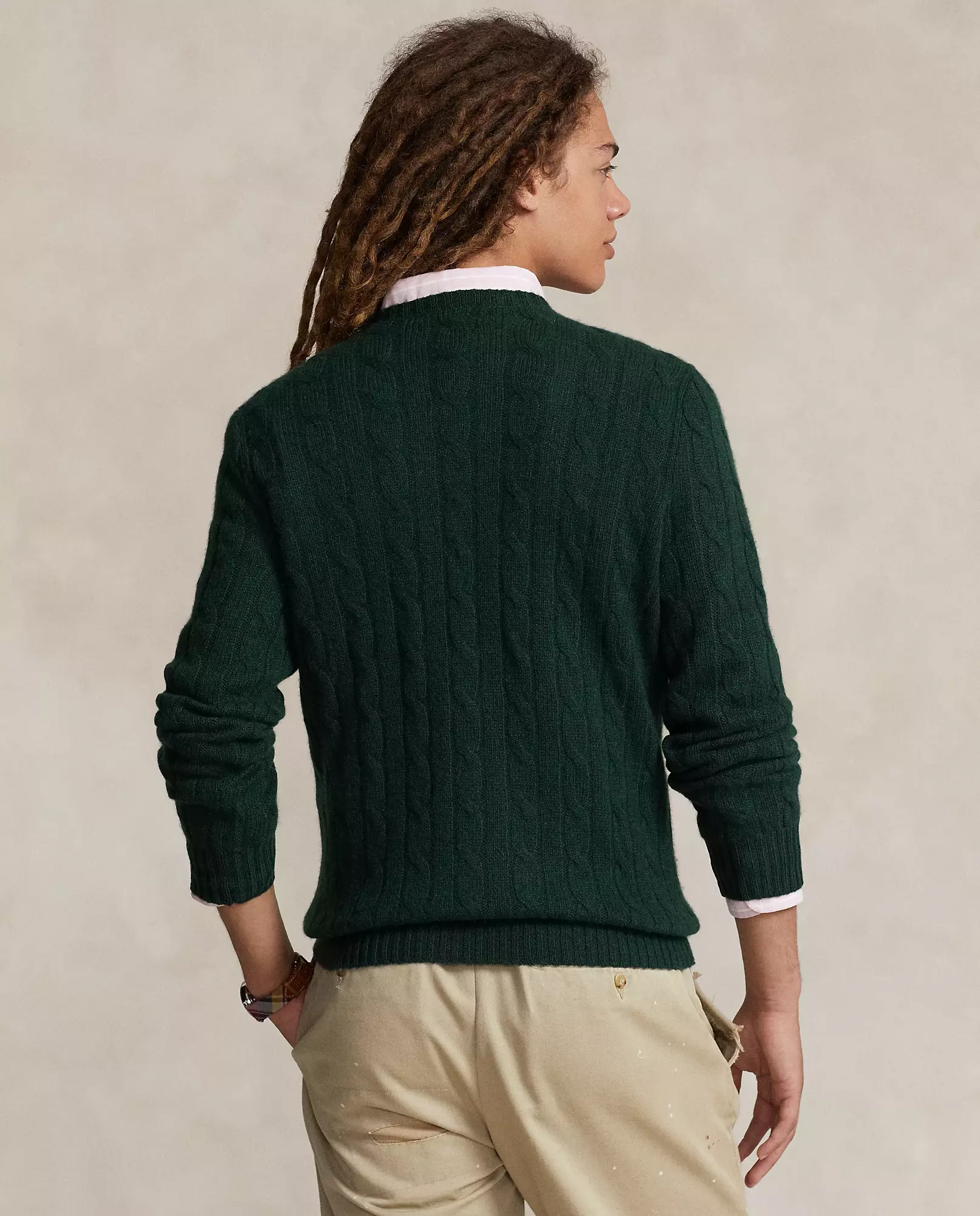 Зелений картатий джемпер RALPH LAUREN Cashmere