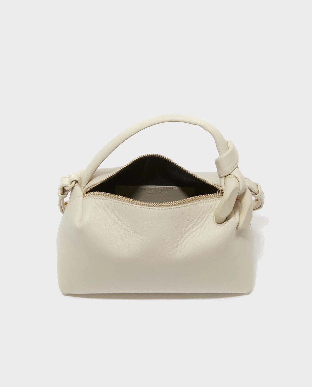 JW ANDERSON Бежева шкіряна сумка JWA Corner Bag small