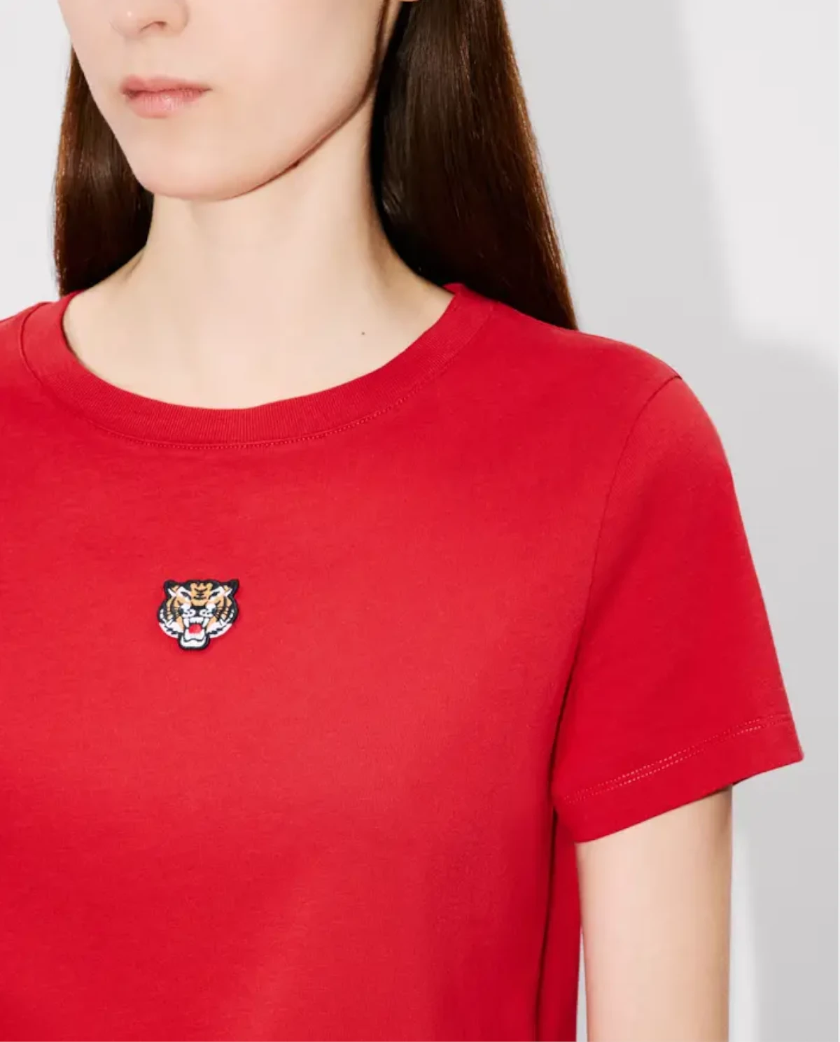 Футболка з вишивкою KENZO Red Lucky Tiger