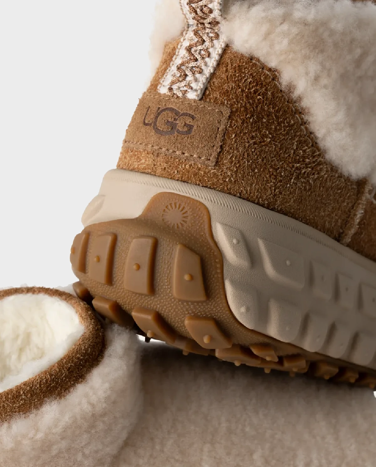 Снігові чоботи UGG Beige Venture Daze Ultra Mini