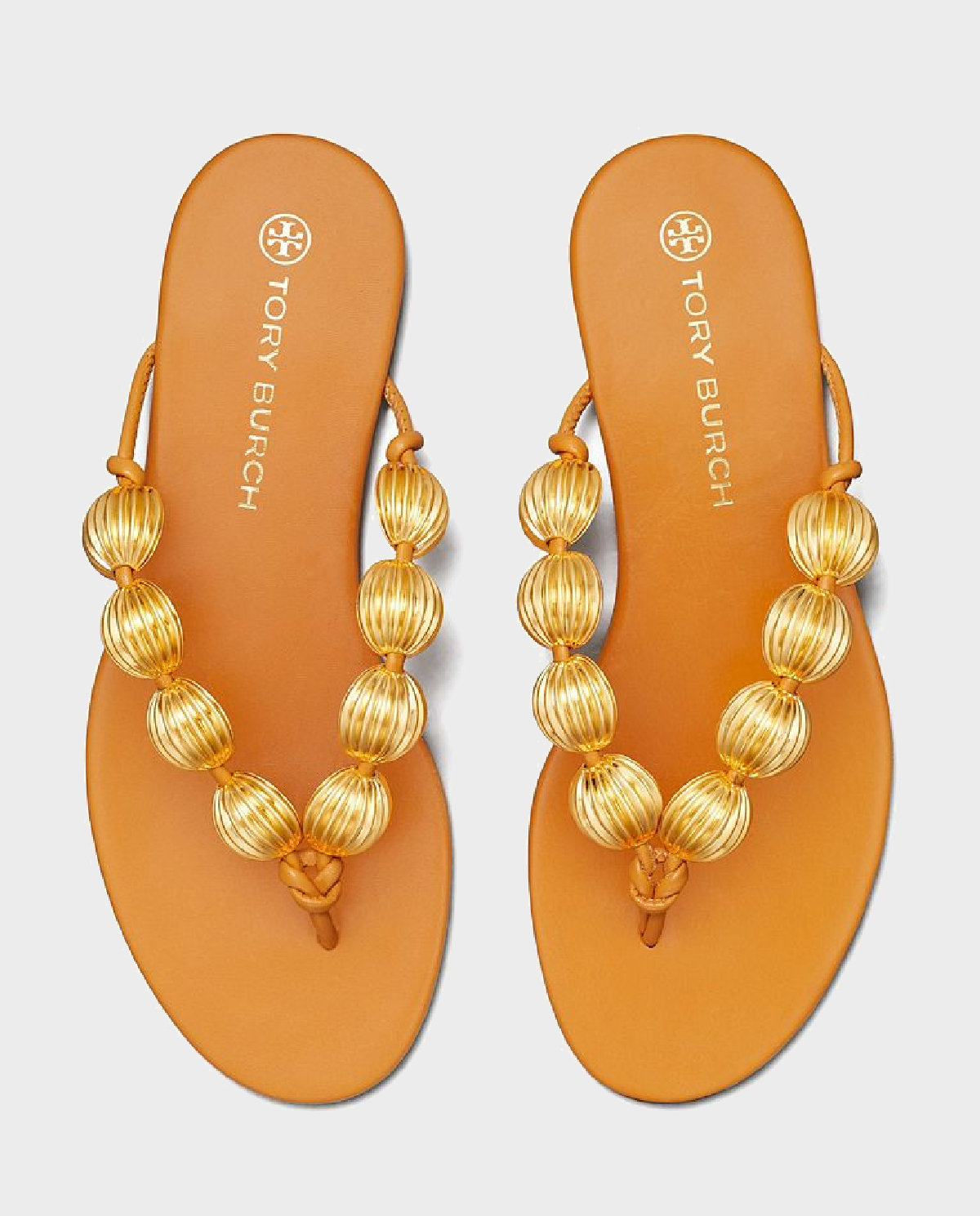 Коричневые шлепанцы капри TORY BURCH