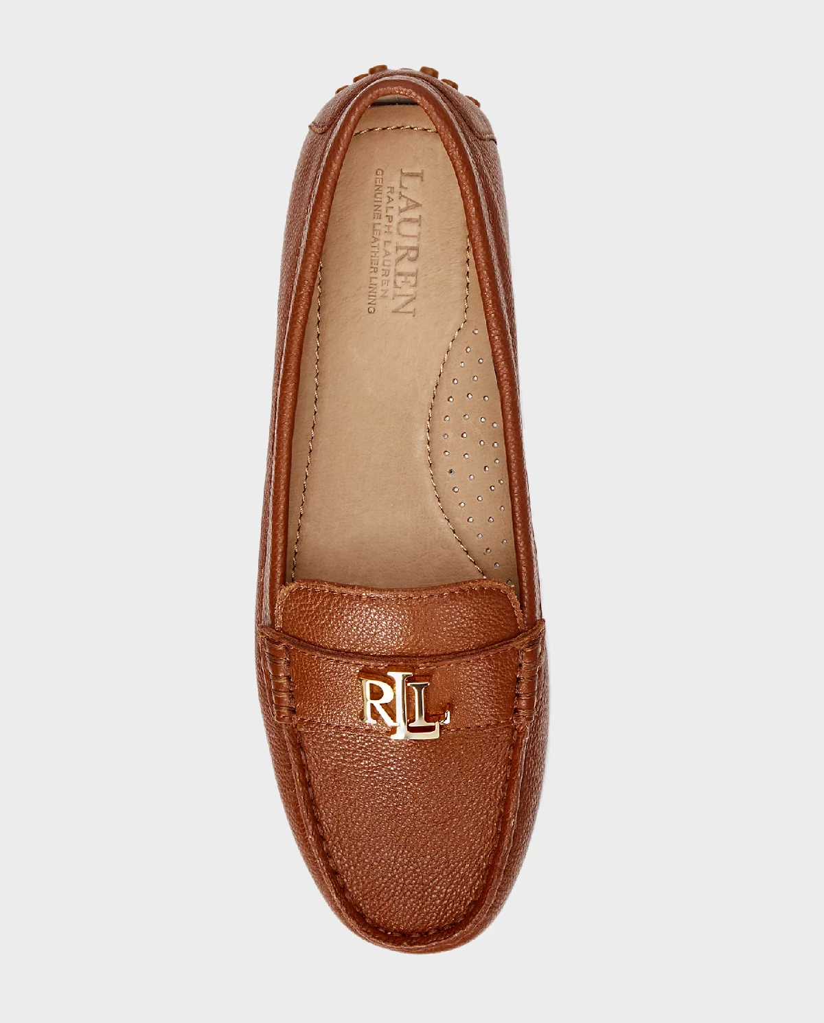 LAUREN BY RALPH LAUREN Коричневі мокасини Barnsbury Pebbled