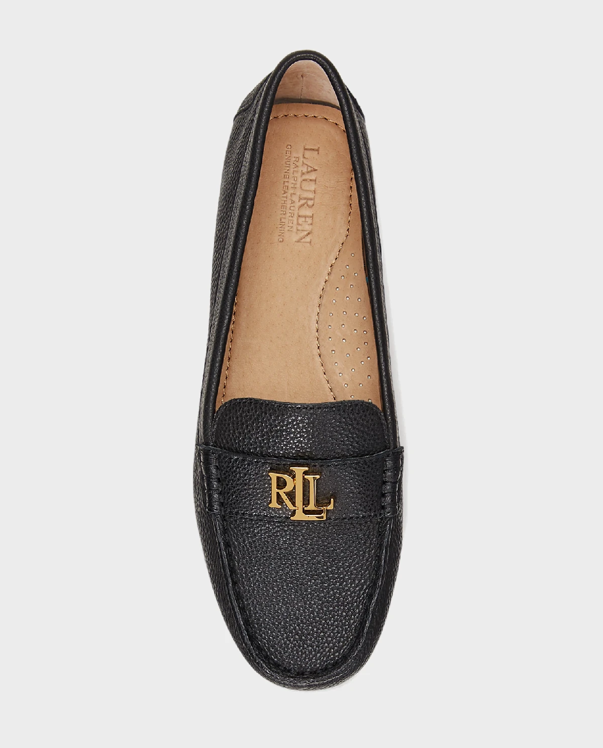 LAUREN BY RALPH LAUREN Чорні мокасини Barnsbury Pebbled