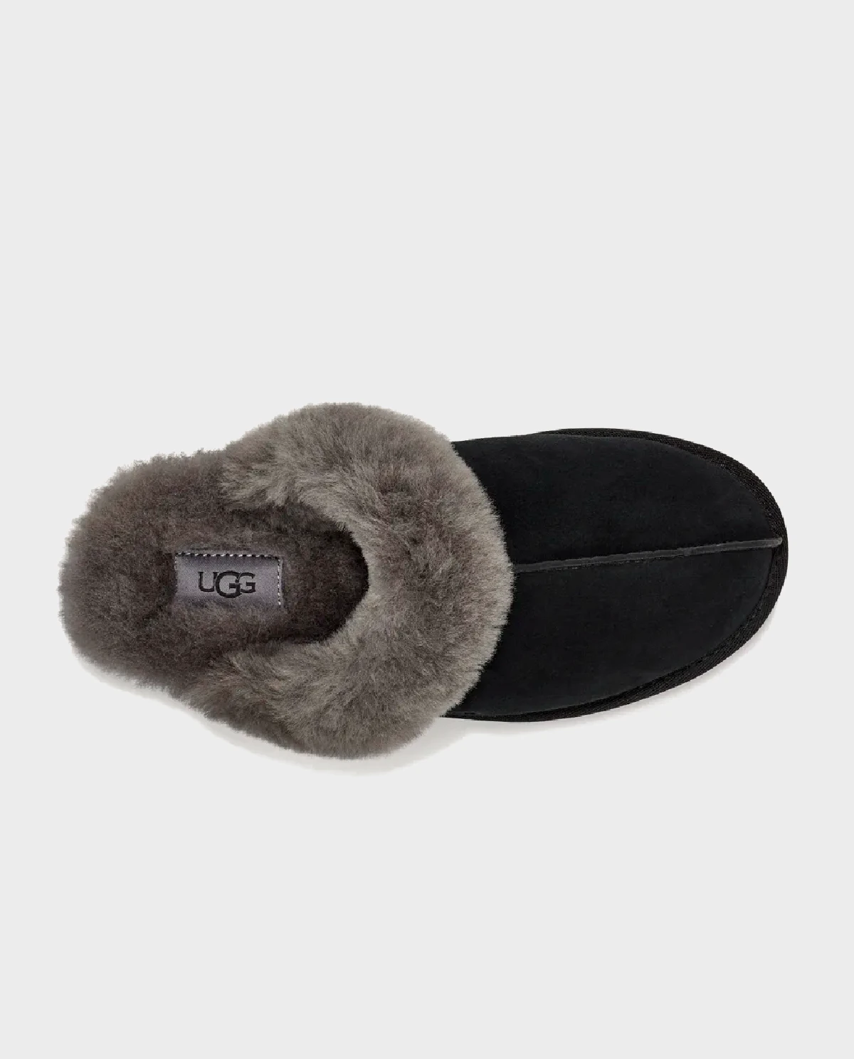 Чорні шкіряні шльопанці UGG Scuffette II