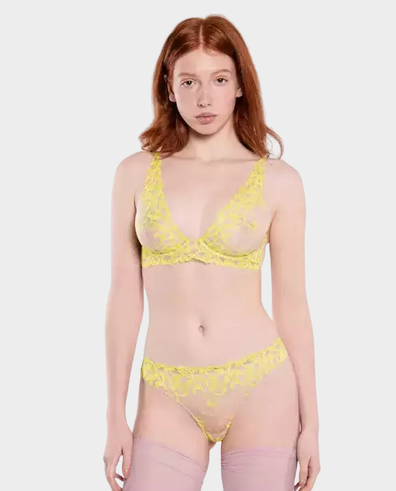 ZHILYOVA LINGERIE Кружевные трусики Jil Canary 