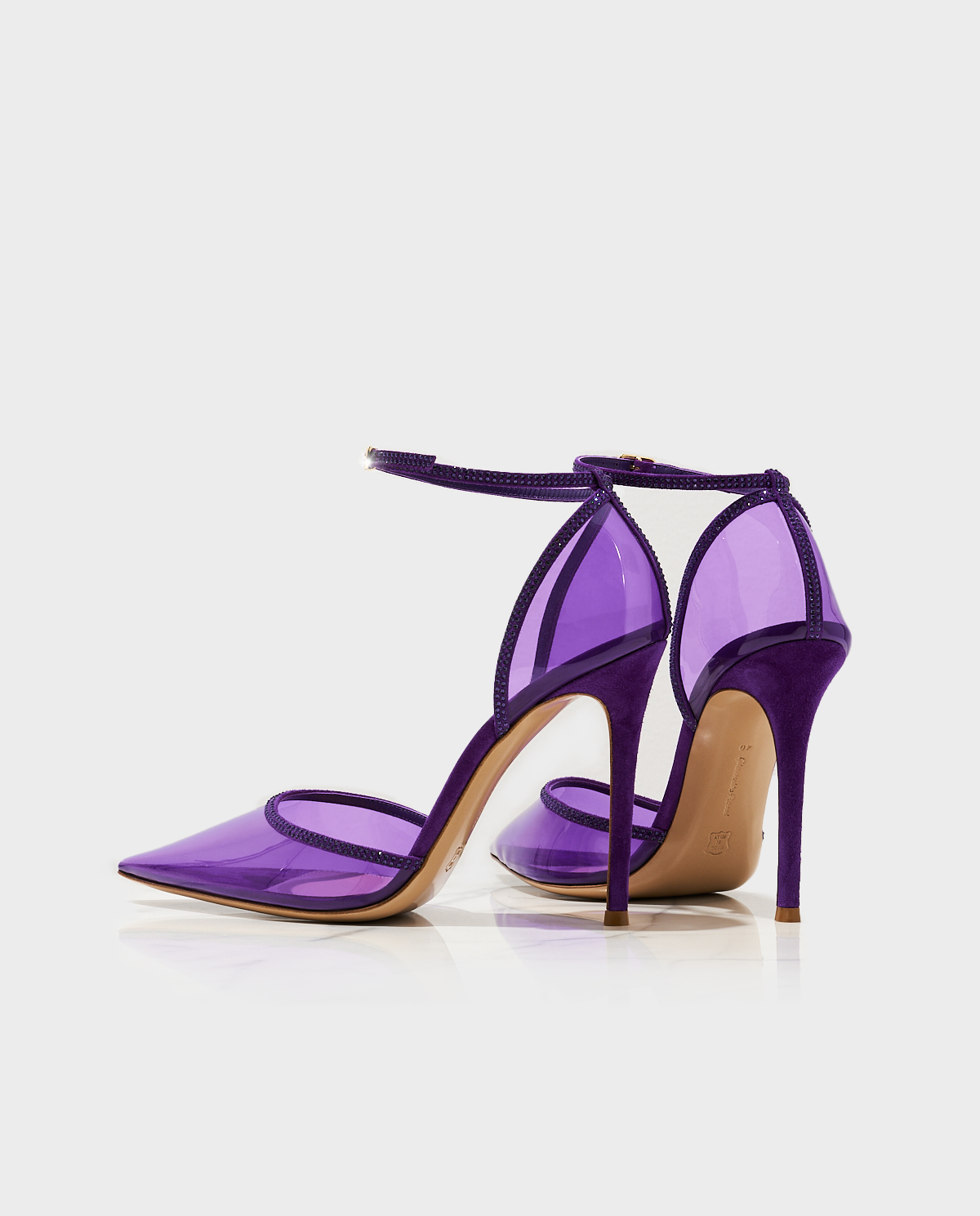 Шпильки GIANVITO ROSSI Purple Crystal Sabin  