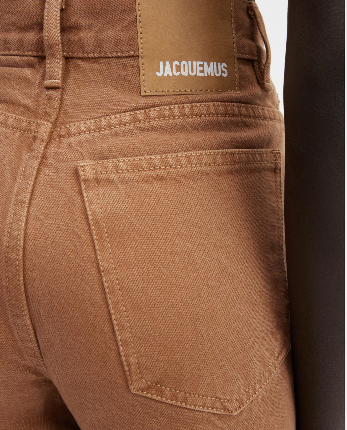 Коричневі джинси з широкими штанинами JACQUEMUS