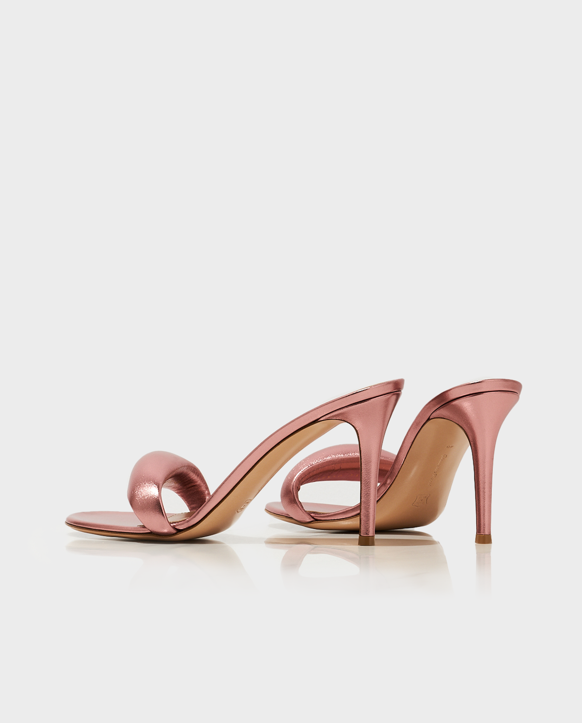 Мюлі на шпильці GIANVITO ROSSI Pink Bijoux