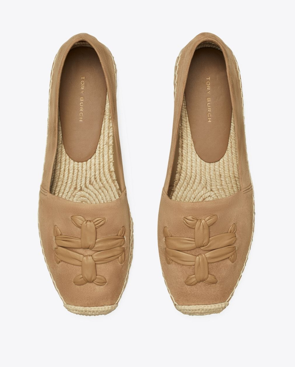 Замшеві еспадрильї TORY BURCH з логотипом Double T