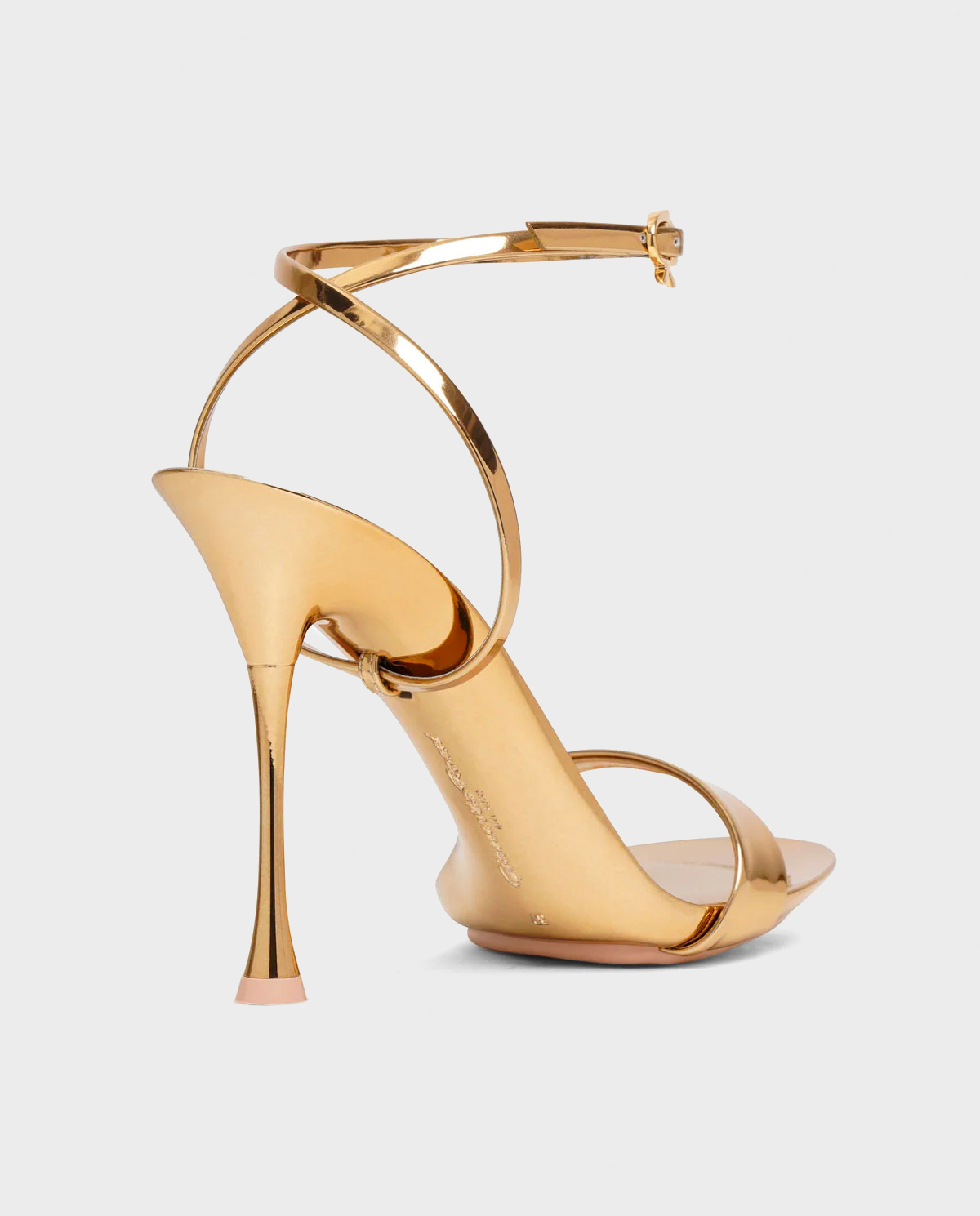 Босоніжки на шпильці GIANVITO ROSSI Gold Spice Ribbon