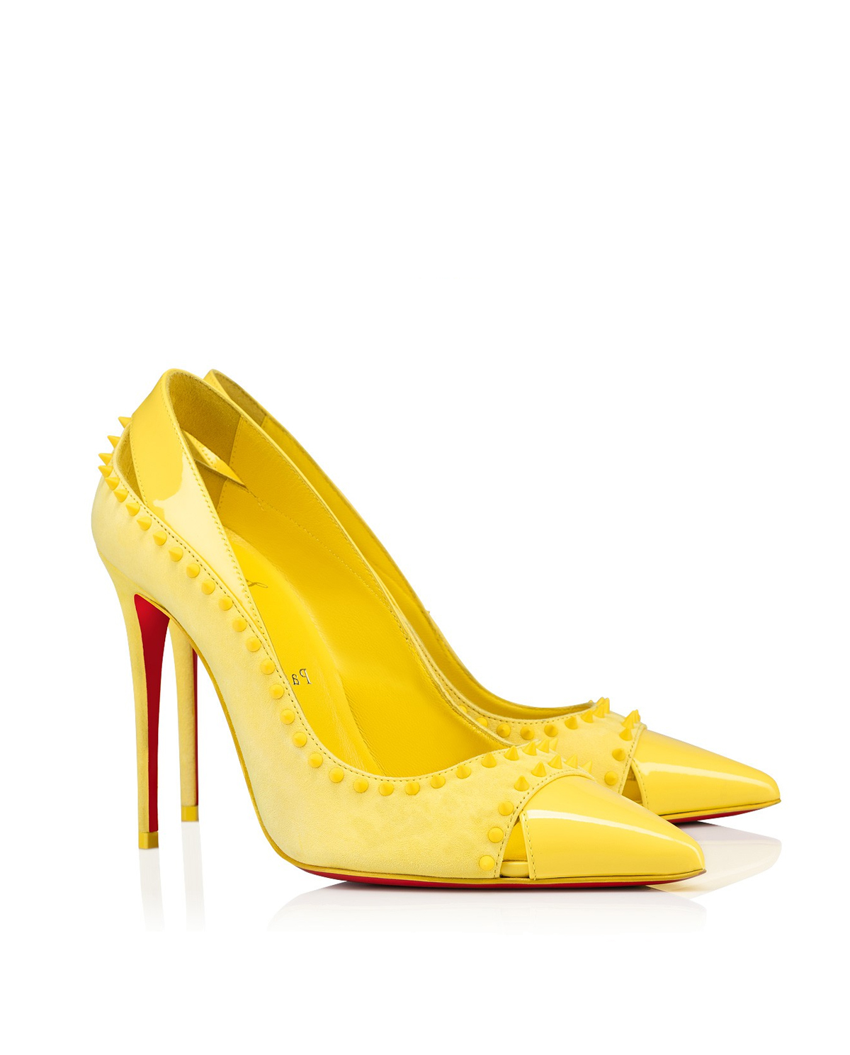 CHRISTIAN LOUBOUTIN Жовті шипи з дюбелями