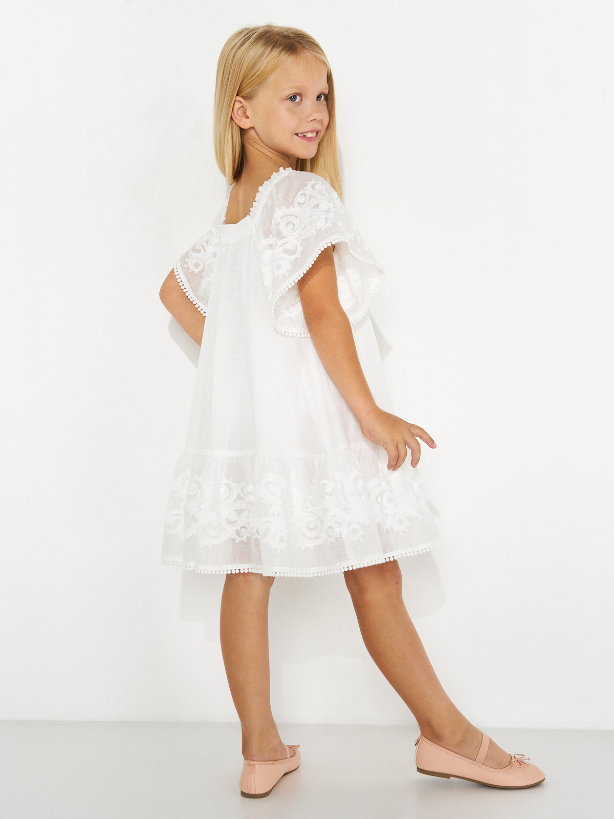 ZIMMERMANN KIDS Сукня з бавовни з вишивкою