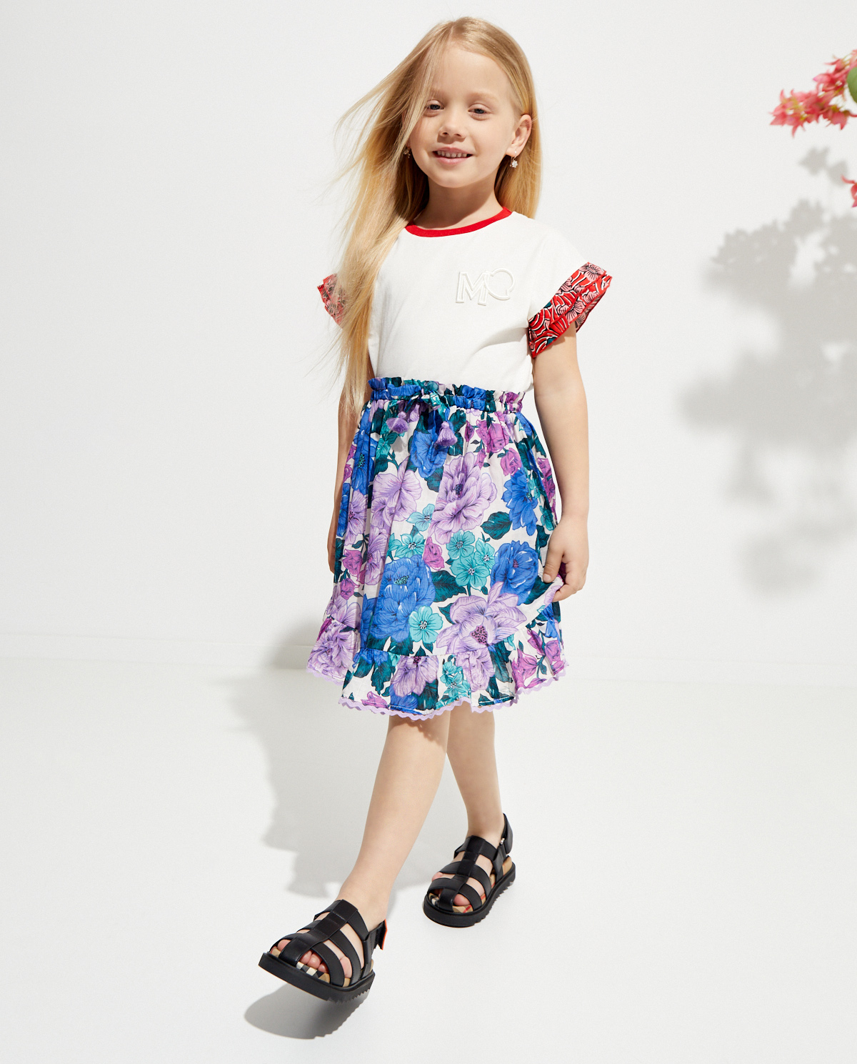 ZIMMERMANN KIDS Спідниця з квітковим візерунком