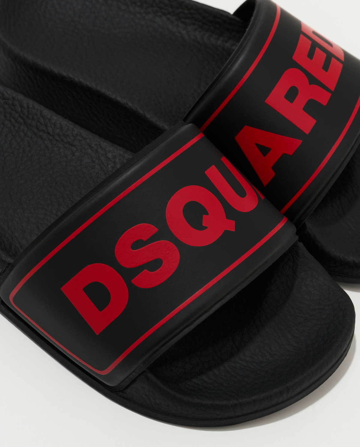 DSQUARED2 KIDS Черные шлепанцы с логотипом 