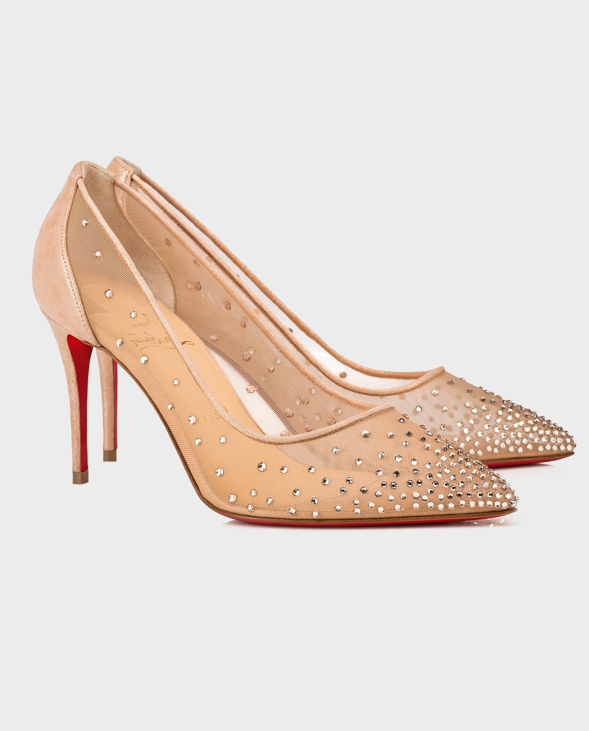 Шпильки CHRISTIAN LOUBOUTIN Follies Strass 8,5 см