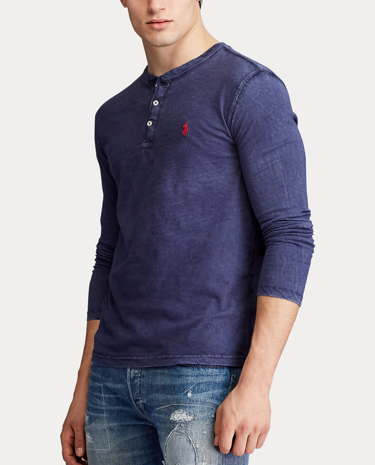 Футболка RALPH LAUREN Navy Blue Henley