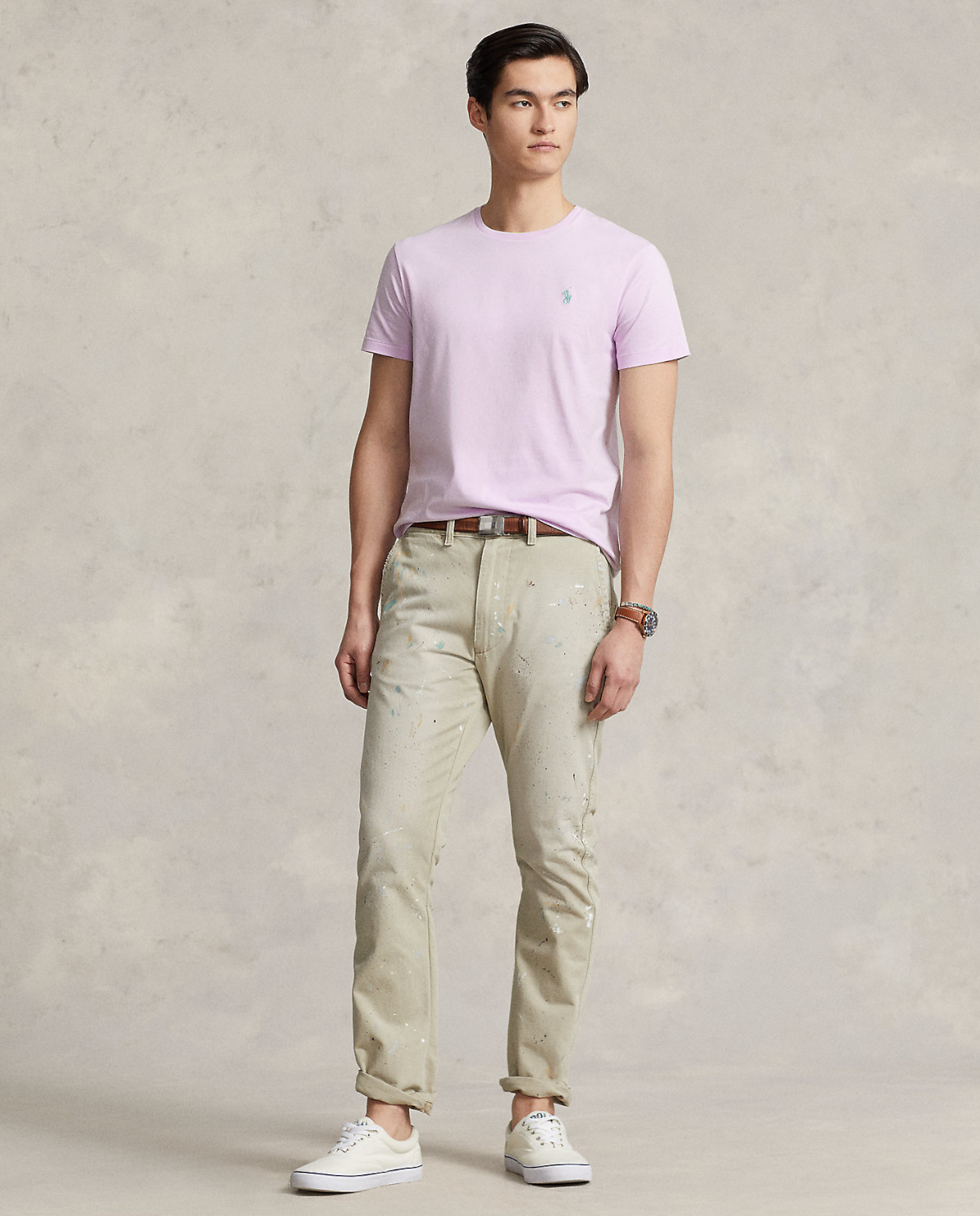 Футболка від RALPH LAUREN Lilac Custom Slim Fit