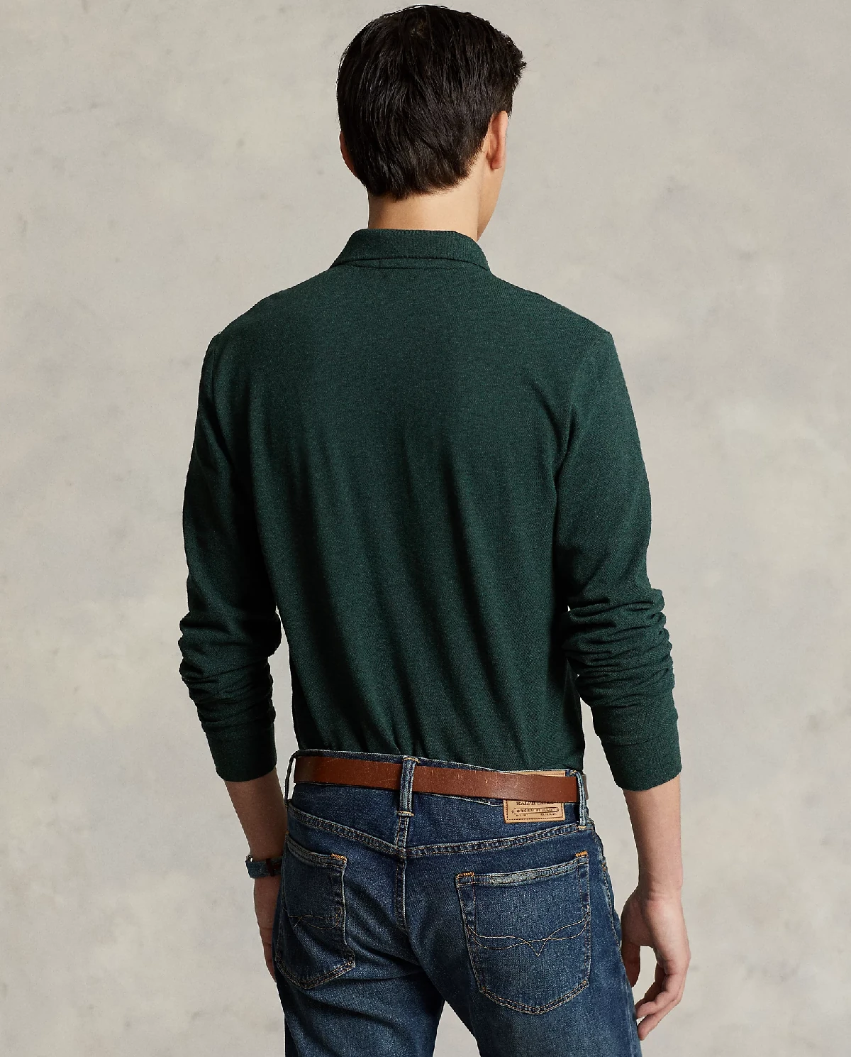 Блузка-поло RALPH LAUREN Green Custom Slim Fit 