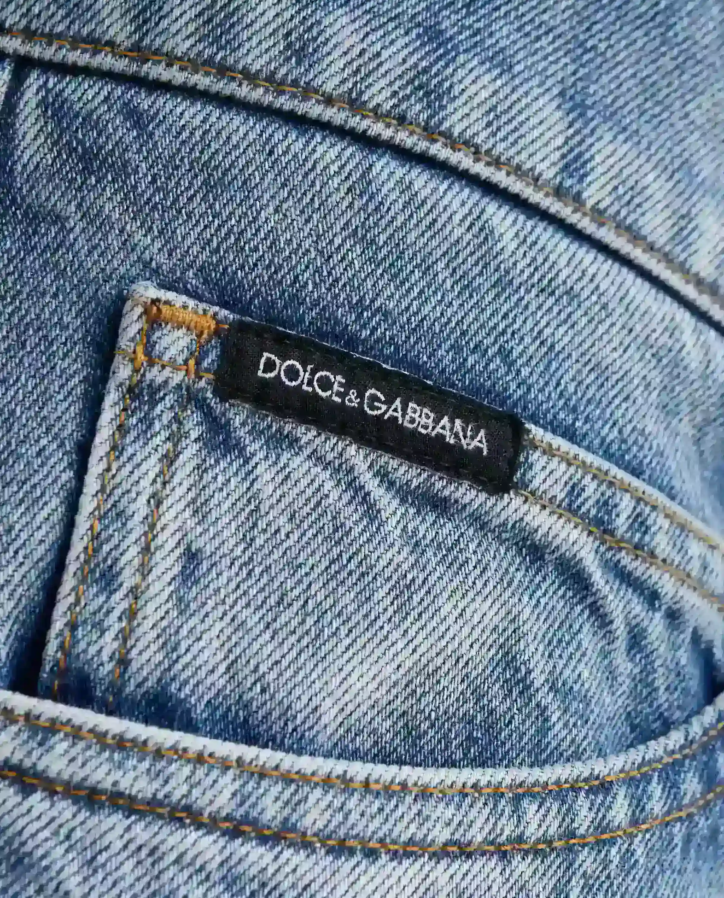 DOLCE & GABBANA Джинси звичайні зі значком логотипу