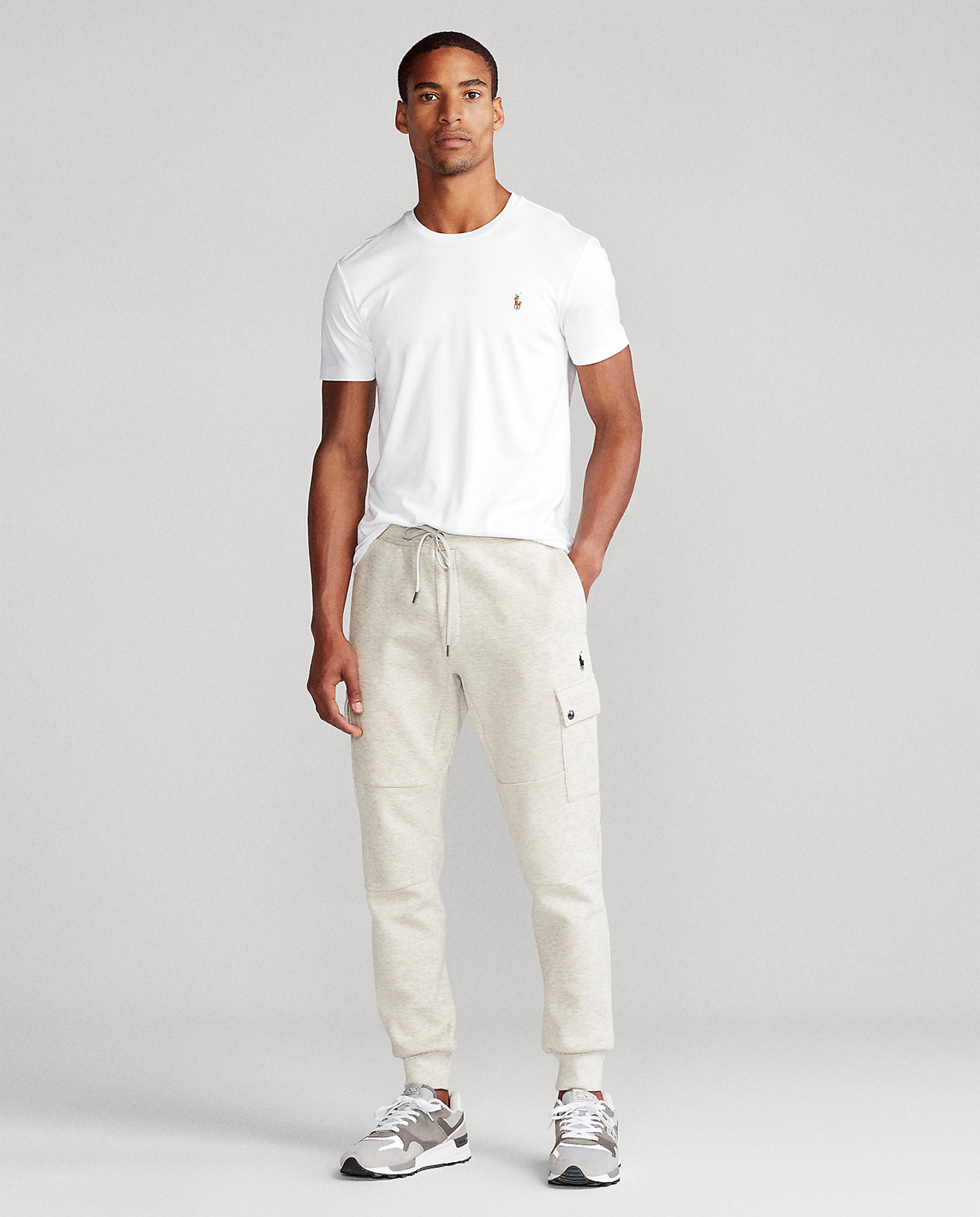 Белая футболка RALPH LAUREN Custom Slim Fit