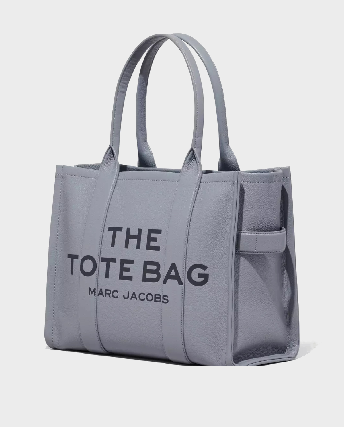 MARC JACOBS Серая кожаная сумка The Large Tote Bag  