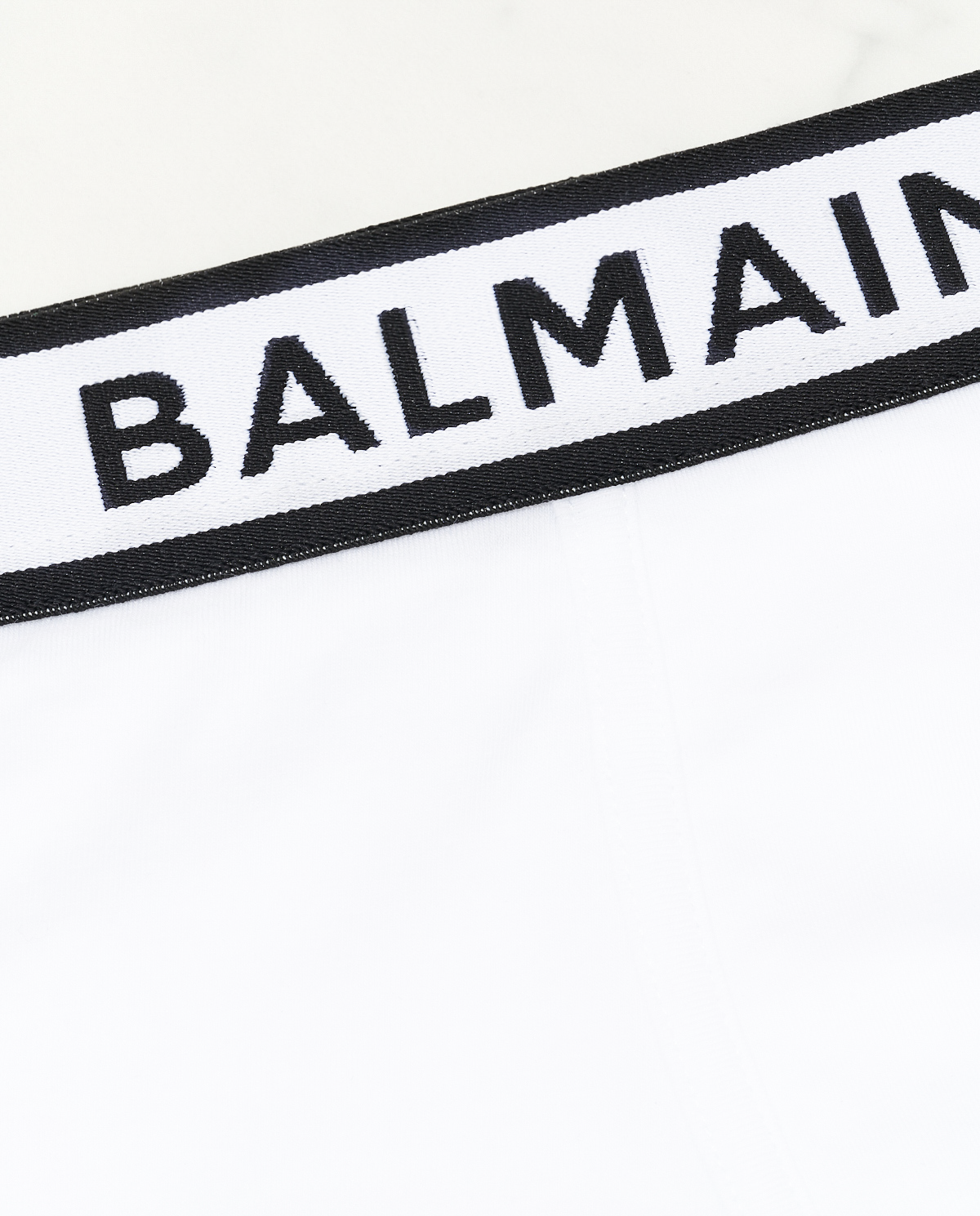 BALMAIN Білі бавовняні труси-боксери з логотипом 2 шт.