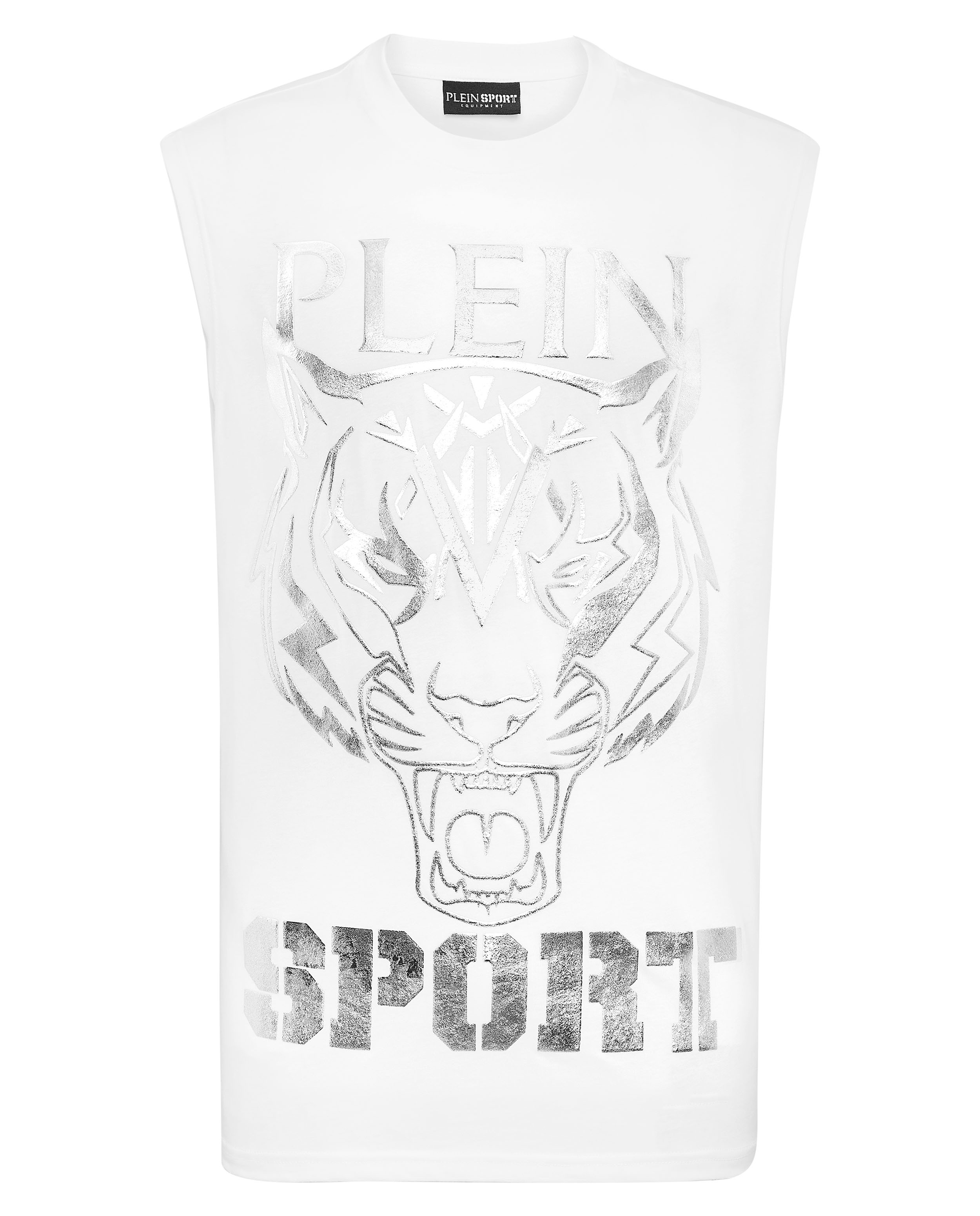 Майка PLEIN SPORT White Carbon Tiger фотографія 5