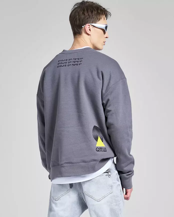 Толстовка ROBERT KUPISZ Grey Revolution Signature Sweatshirt 