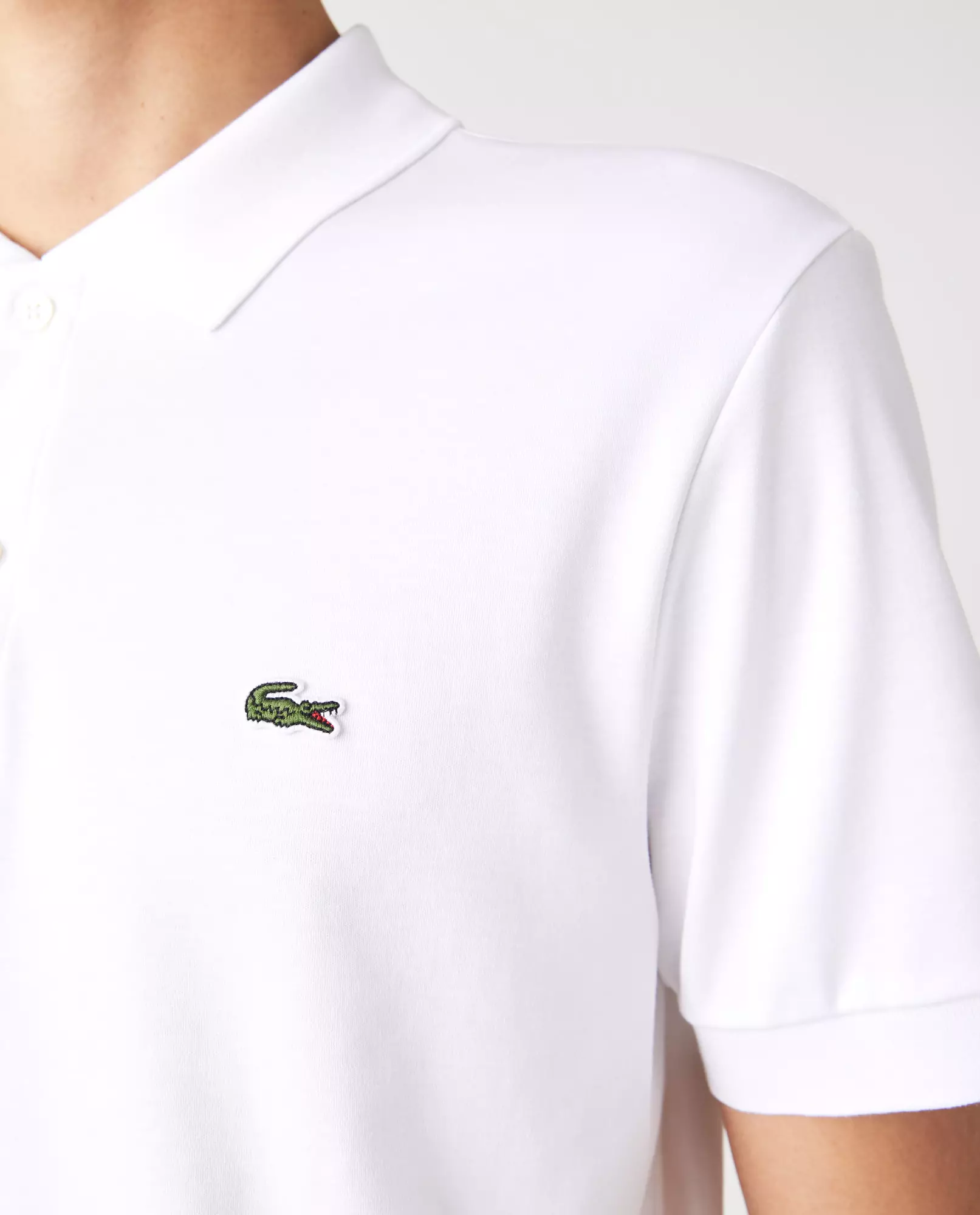 LACOSTE Біла сорочка-поло Regular fit