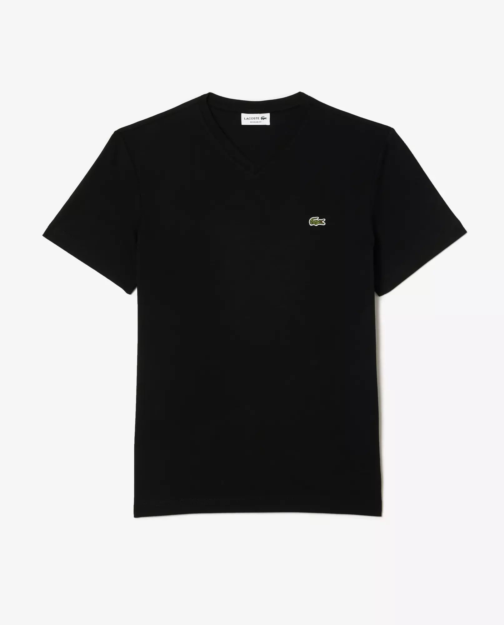 Чорна футболка LACOSTE Regular Fit