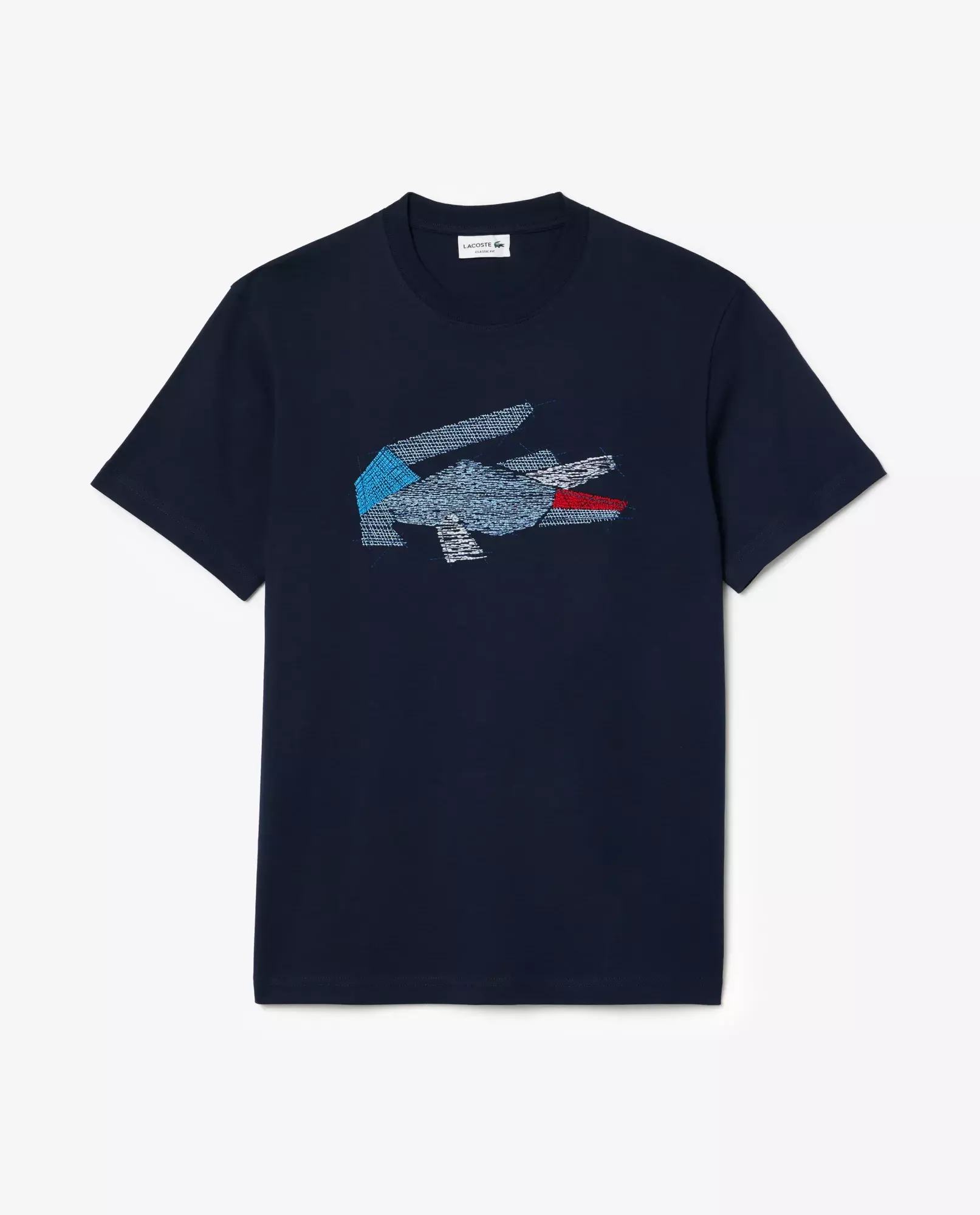 Футболка с принтом LACOSTE Navy blue 