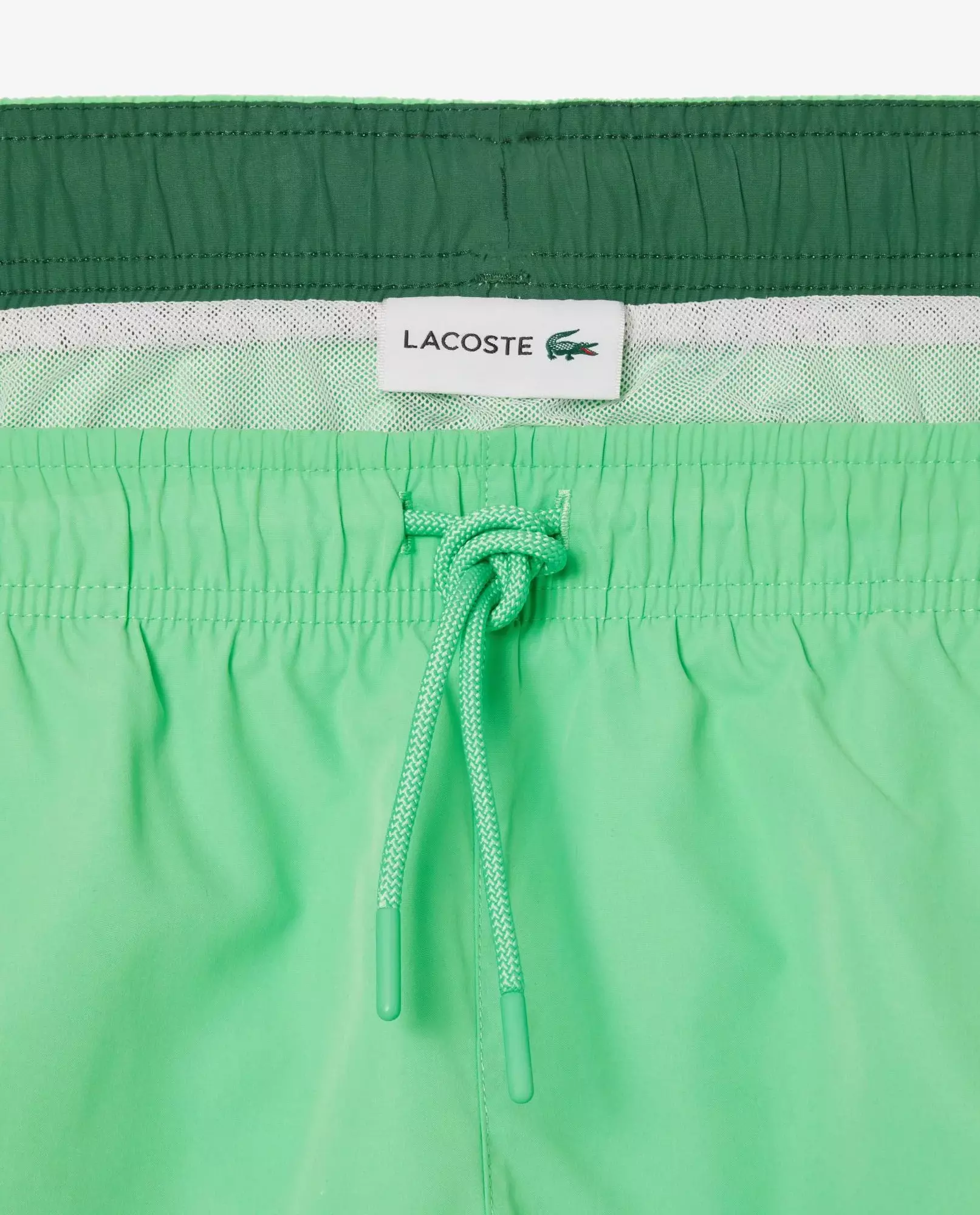 LACOSTE Світло-зелені плавальні шорти з логотипом світло-зелені