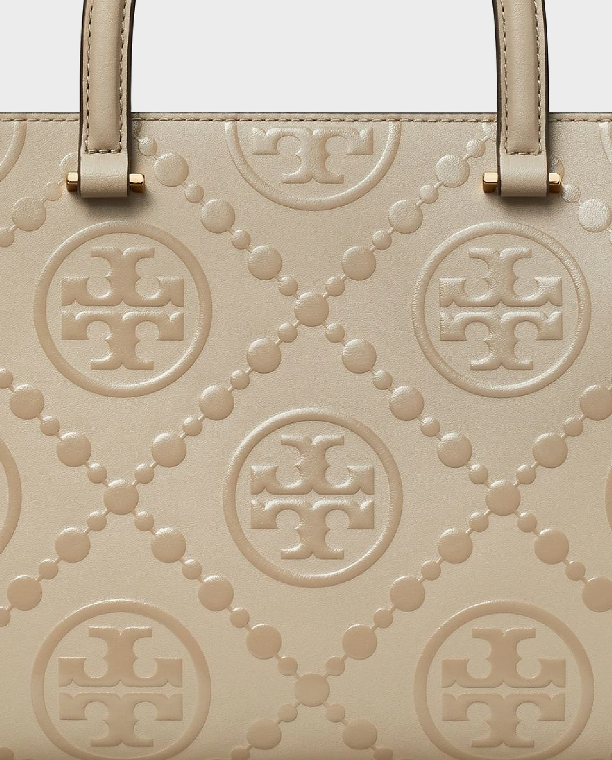 TORY BURCH Бежева сумка з монограмою