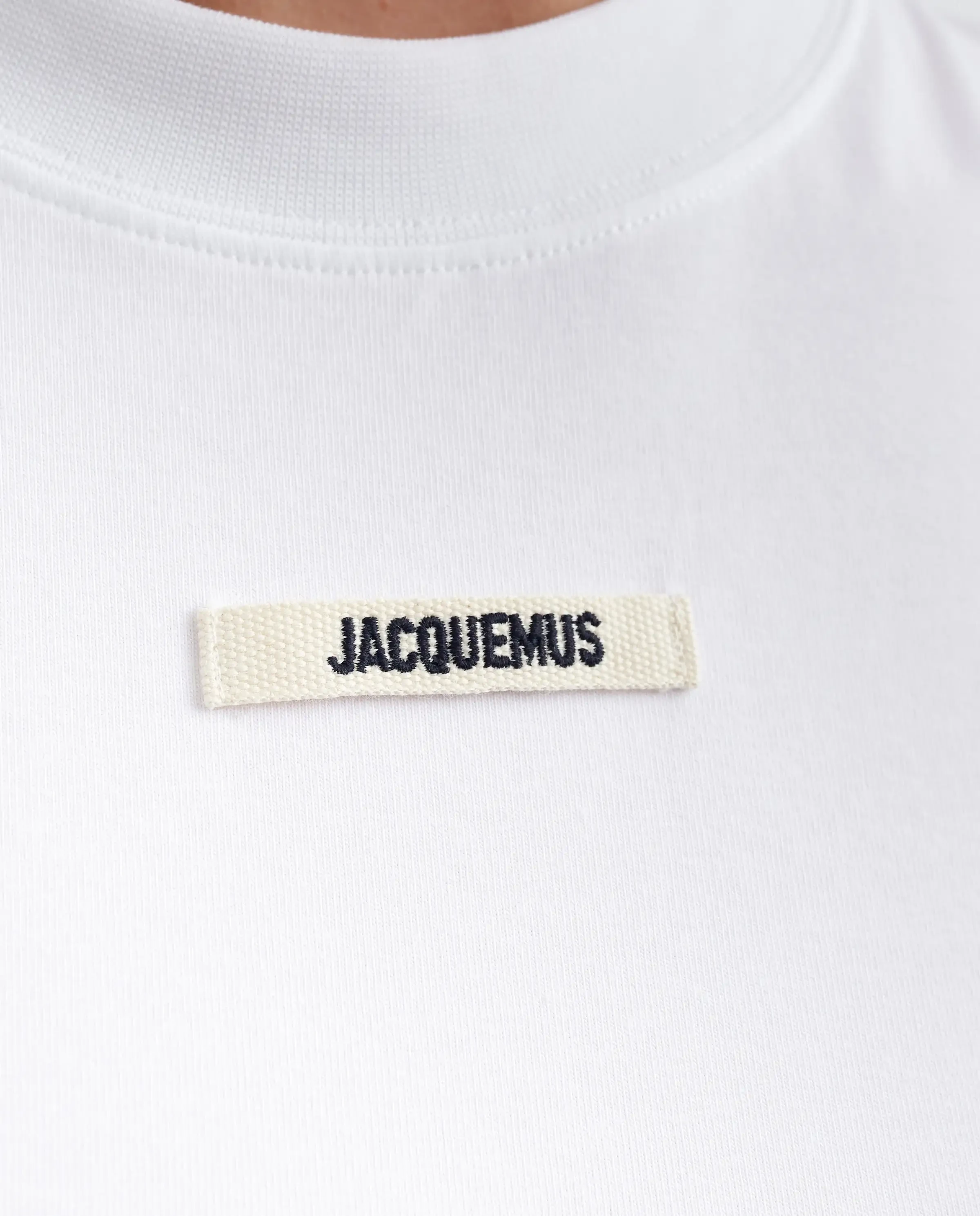 Футболка JACQUEMUS Gros Grain білого кольору