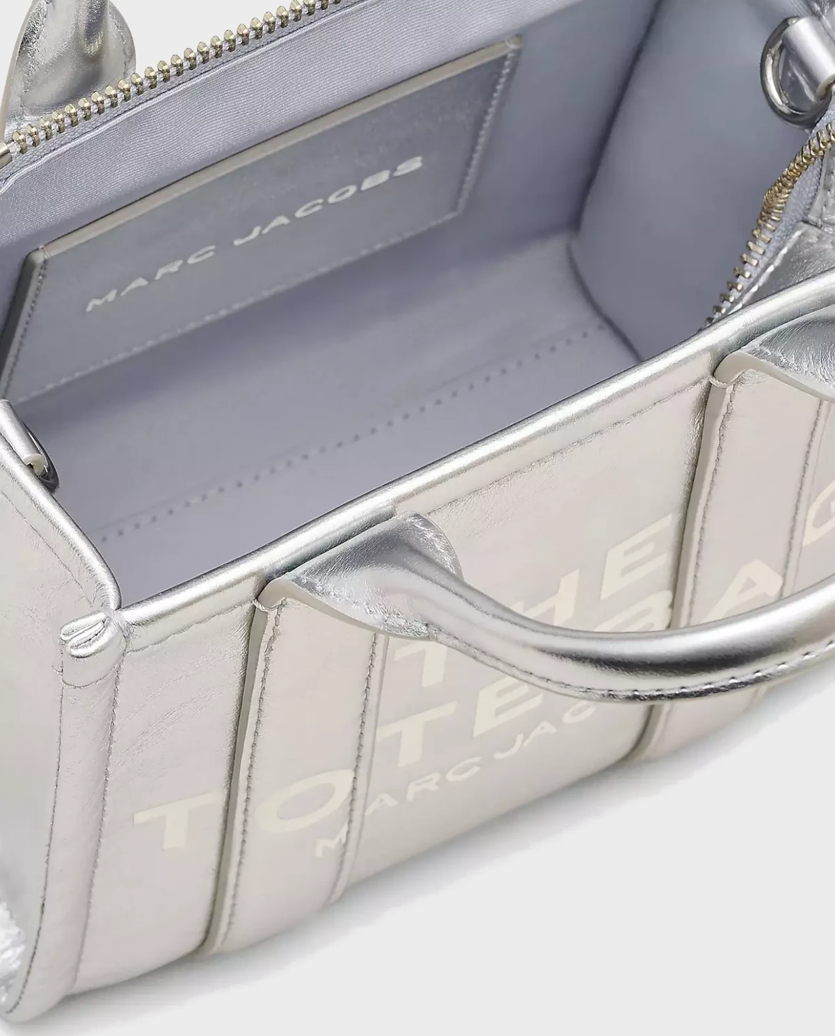 MARC JACOBS Сумочка The Metallic Leather Crossbody Tote