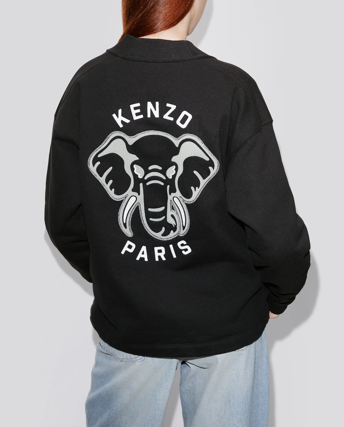 KENZO Черный кардиган Varsity Jungle 