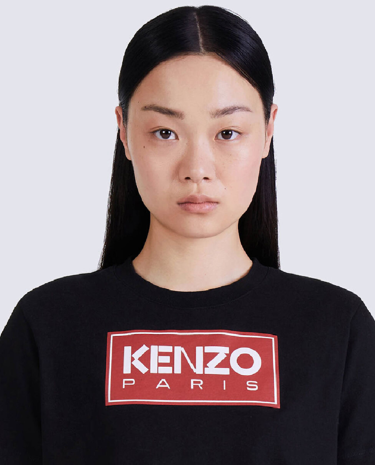 Бавовняна чорна футболка з логотипом KENZO