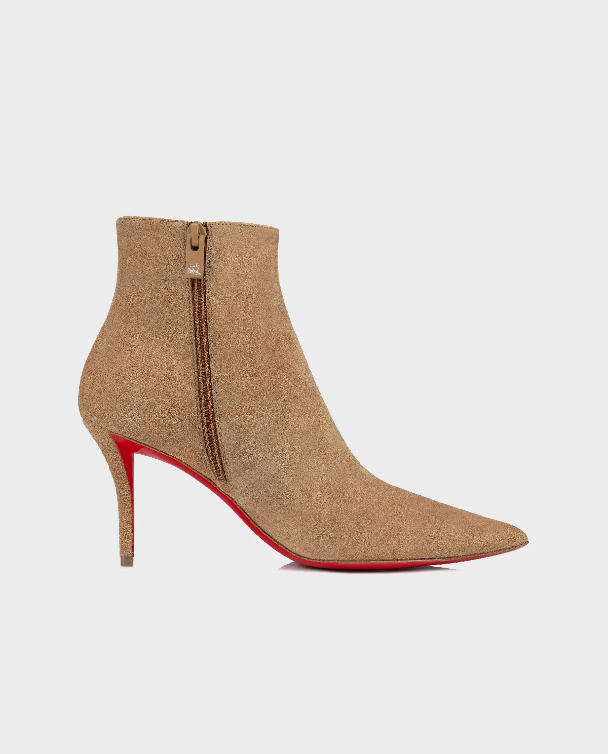 CHRISTIAN LOUBOUTIN Бежевые сапоги на шпильке So Apostropha