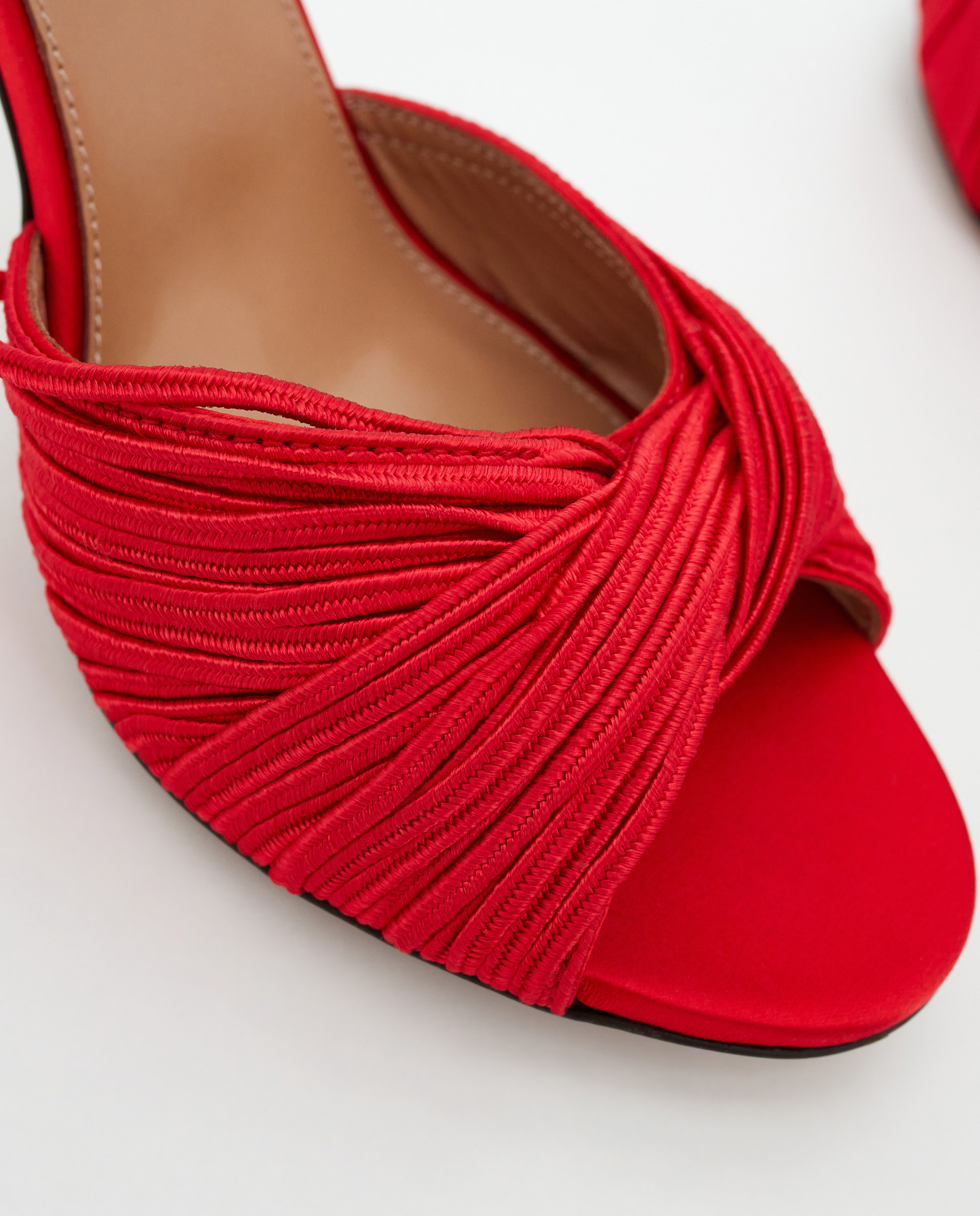 Босоніжки на шпильці 10,5 см AQUAZZURA Red Bellini Beauty