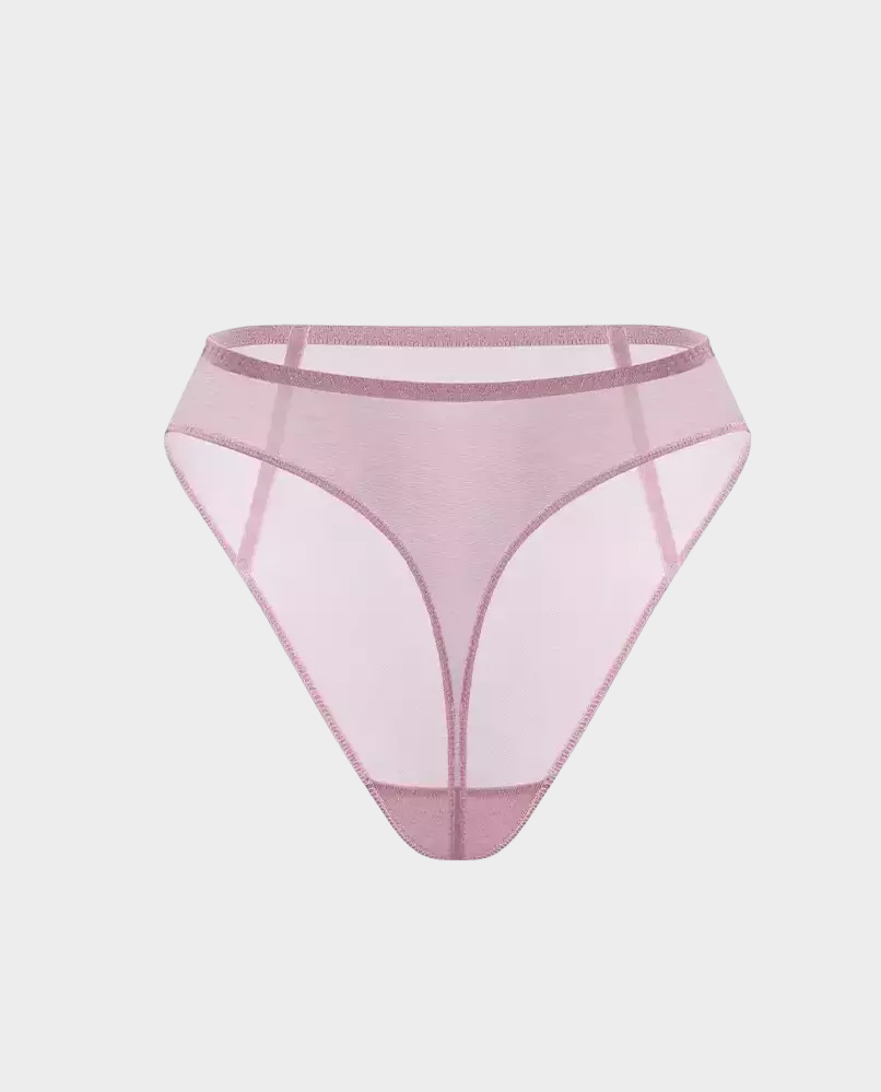 ZHILYOVA LINGERIE Ярко-розовые сетчатые трусики Unnamed 2.0 