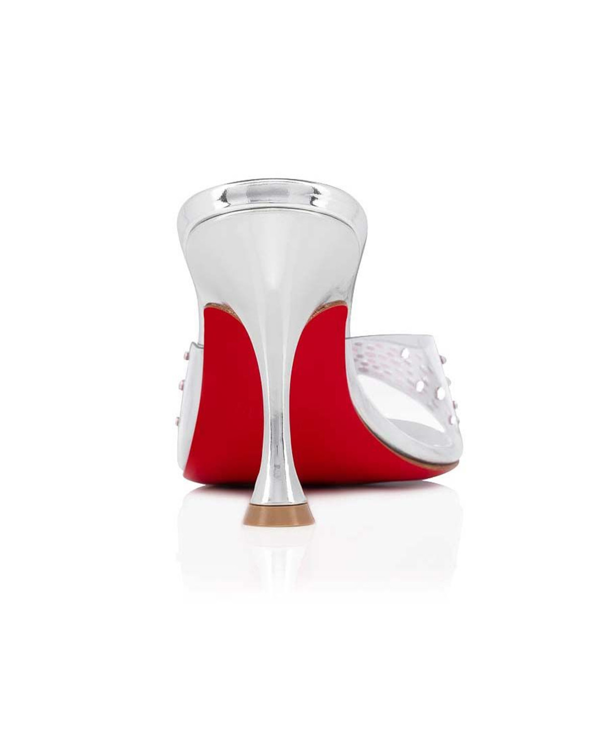 Шльопанці на шпильці з ПВХ CHRISTIAN LOUBOUTIN Degramule Strass