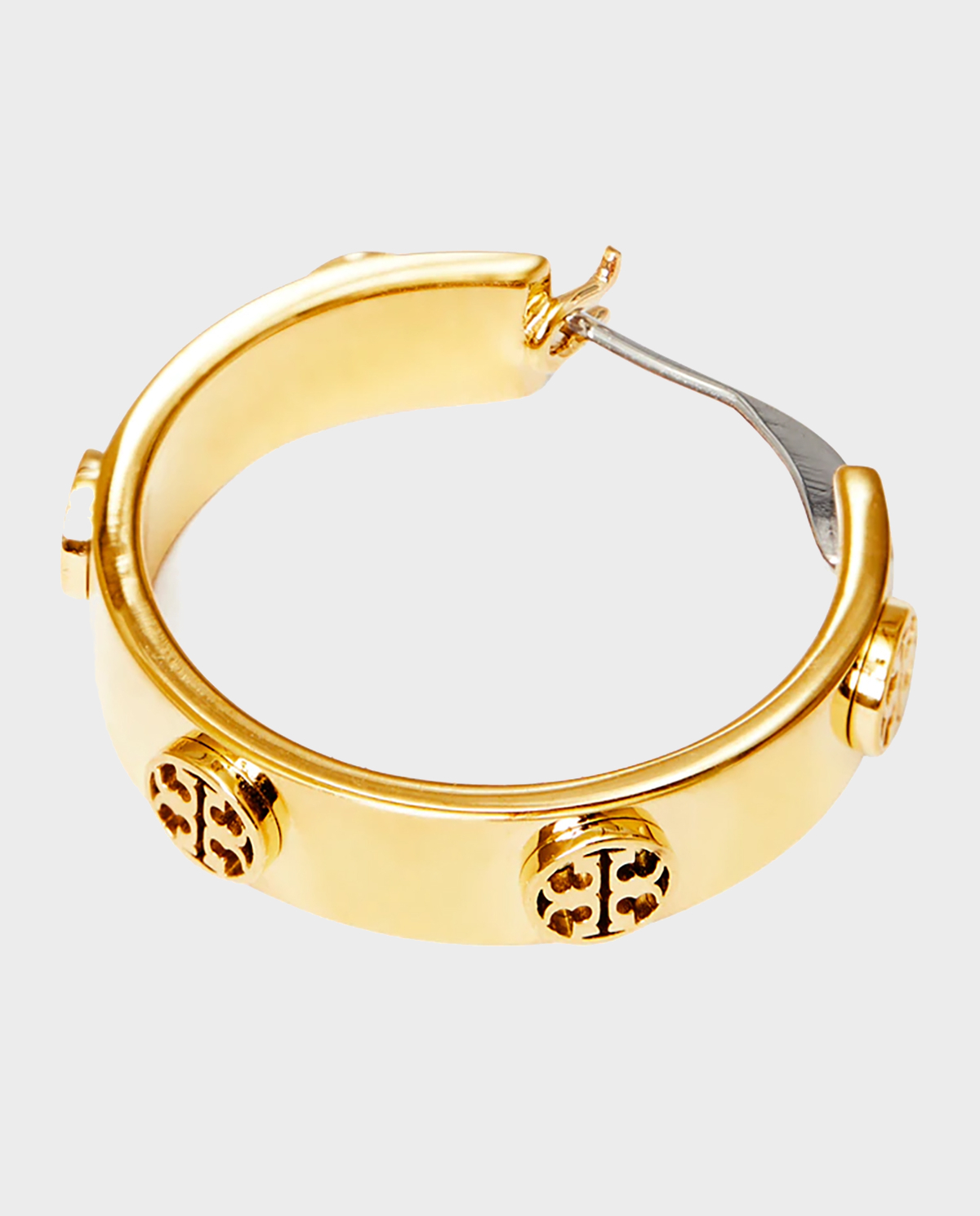 TORY BURCH Круглі сережки з логотипом Miller