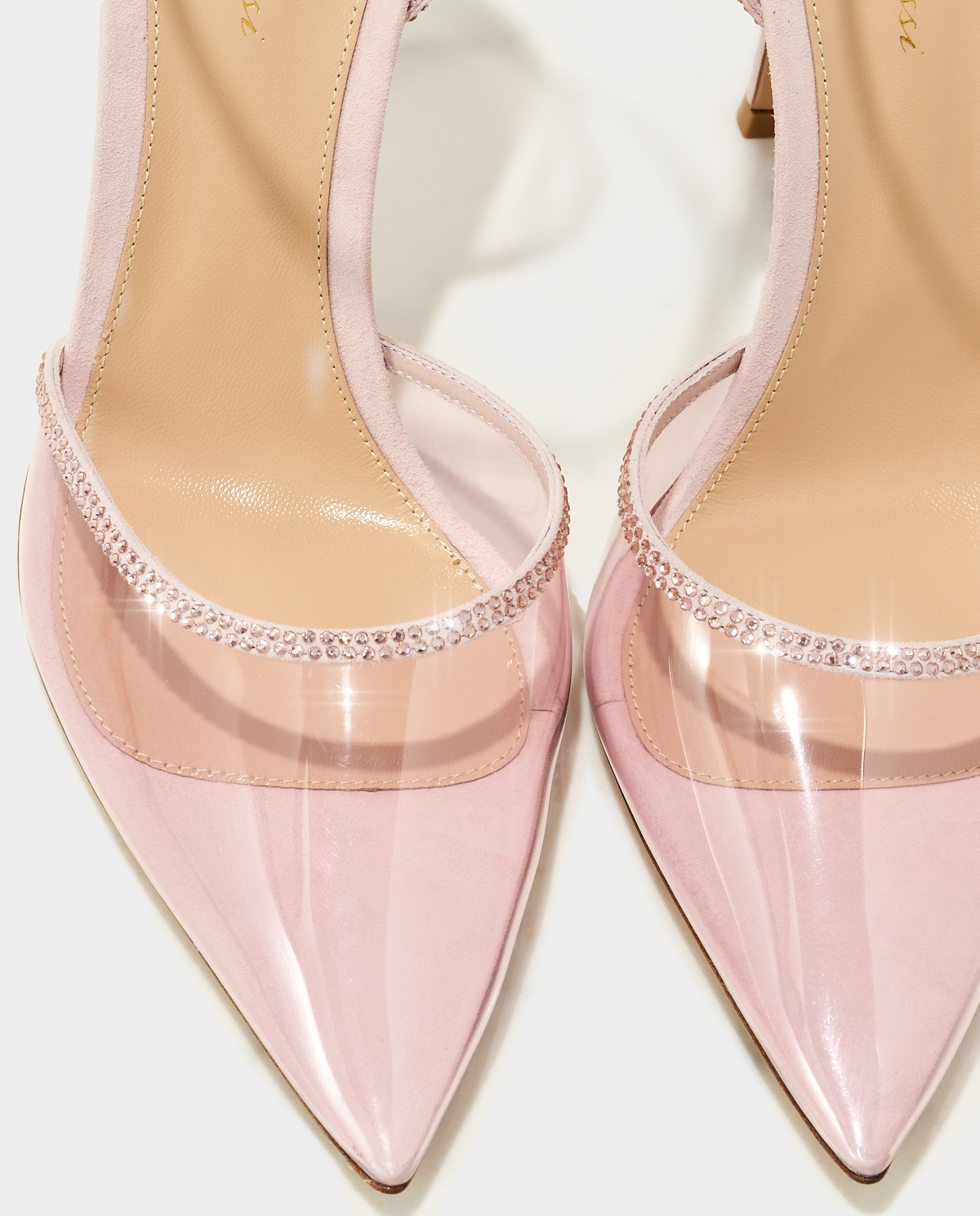 Шпильки GIANVITO ROSSI Pink Crystal Sabin