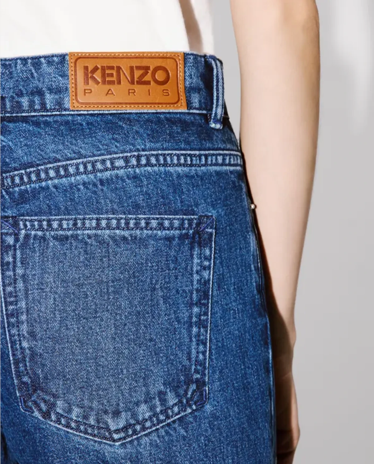 KENZO Широкі джинси з вишивкою Kenzo Marguerite