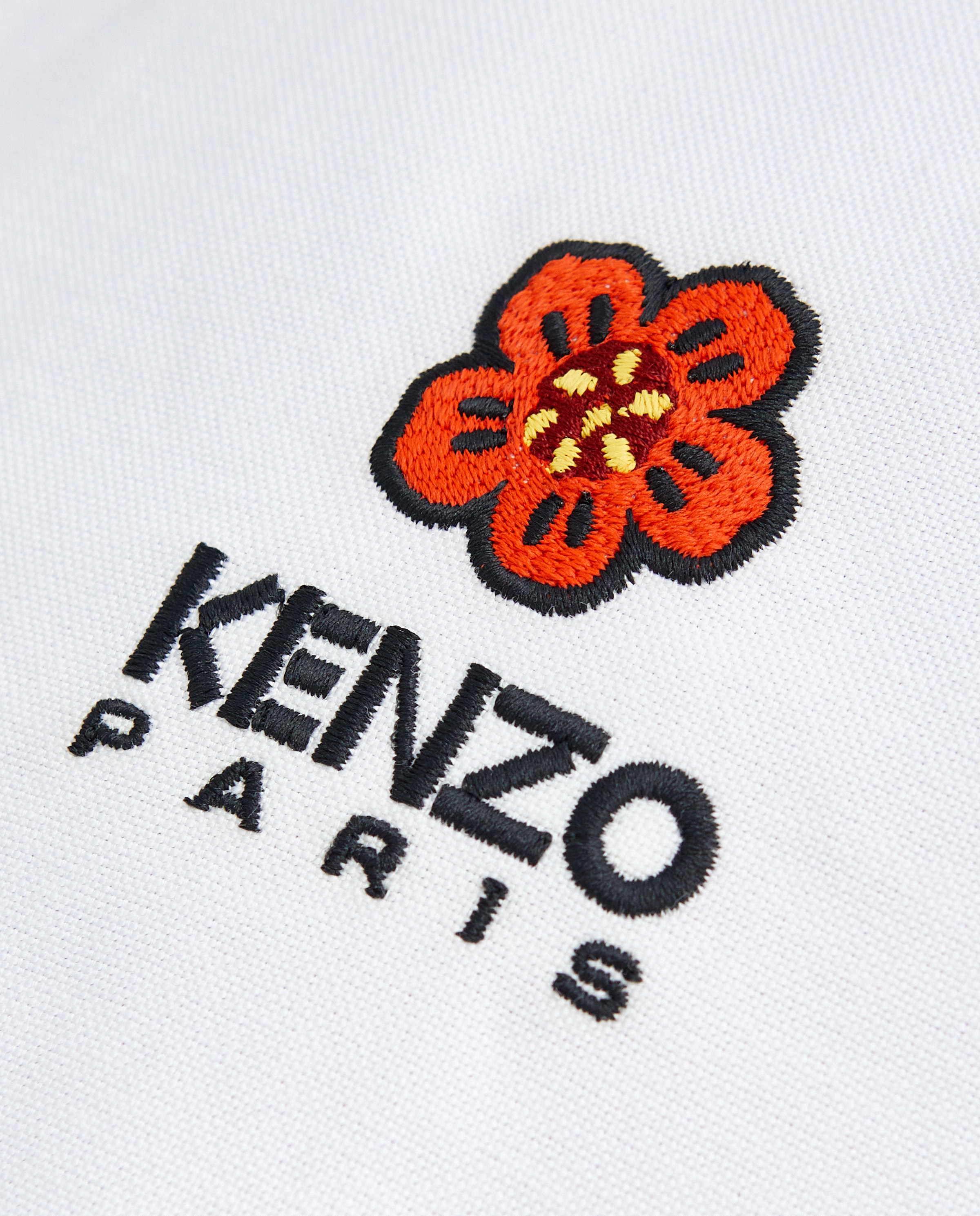 KENZO Біла бавовняна футболка з логотипом