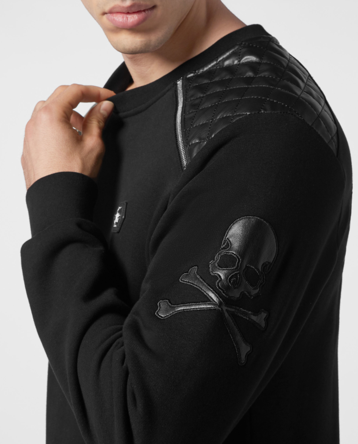 Готичний світшот PHILIPP PLEIN Black LS