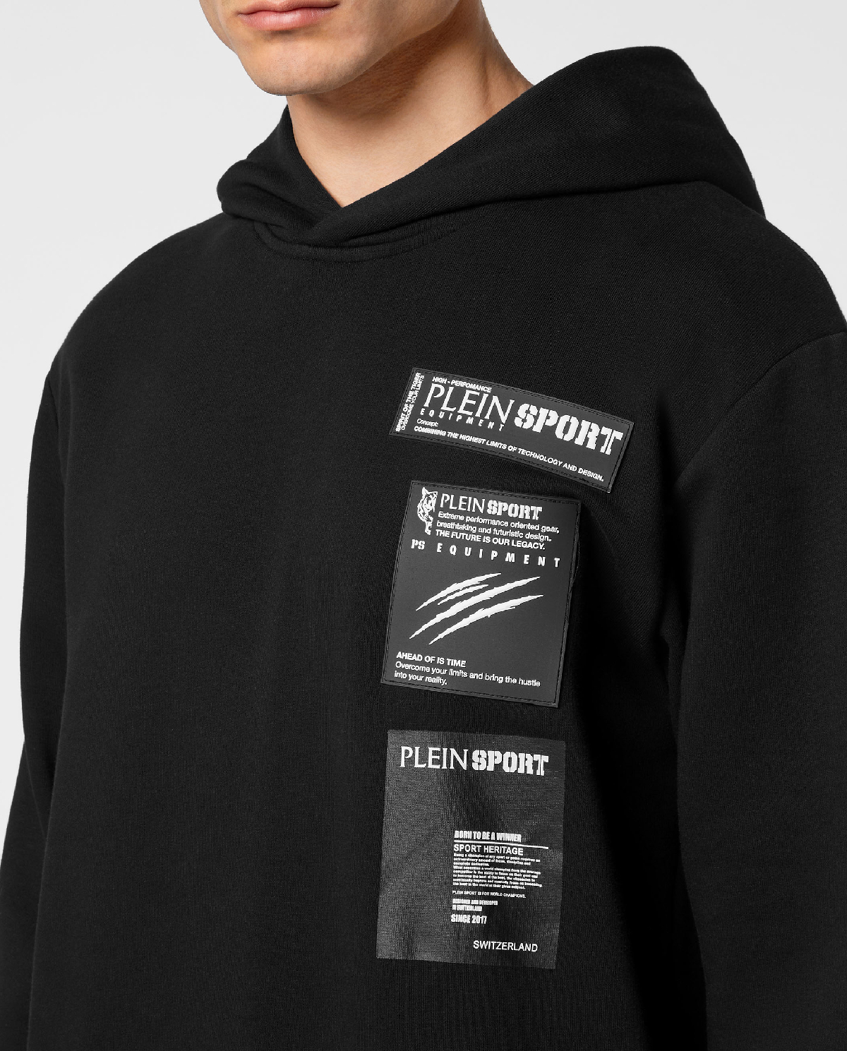 Толстовка PLEIN SPORT Black Scratch 