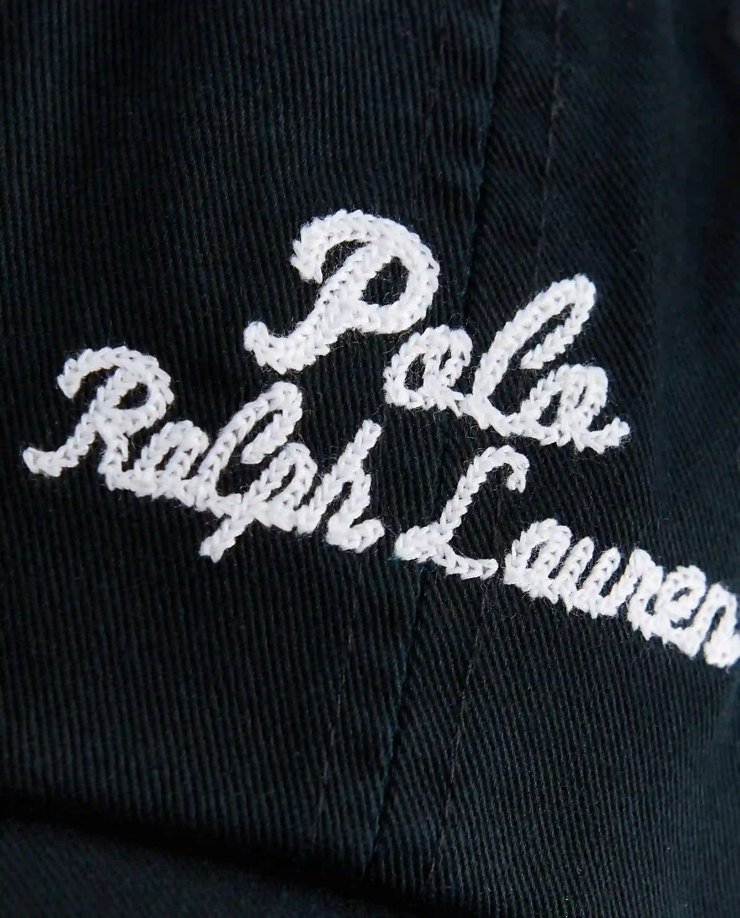 RALPH LAUREN Чорна бейсболка з логотипом Twill Ball